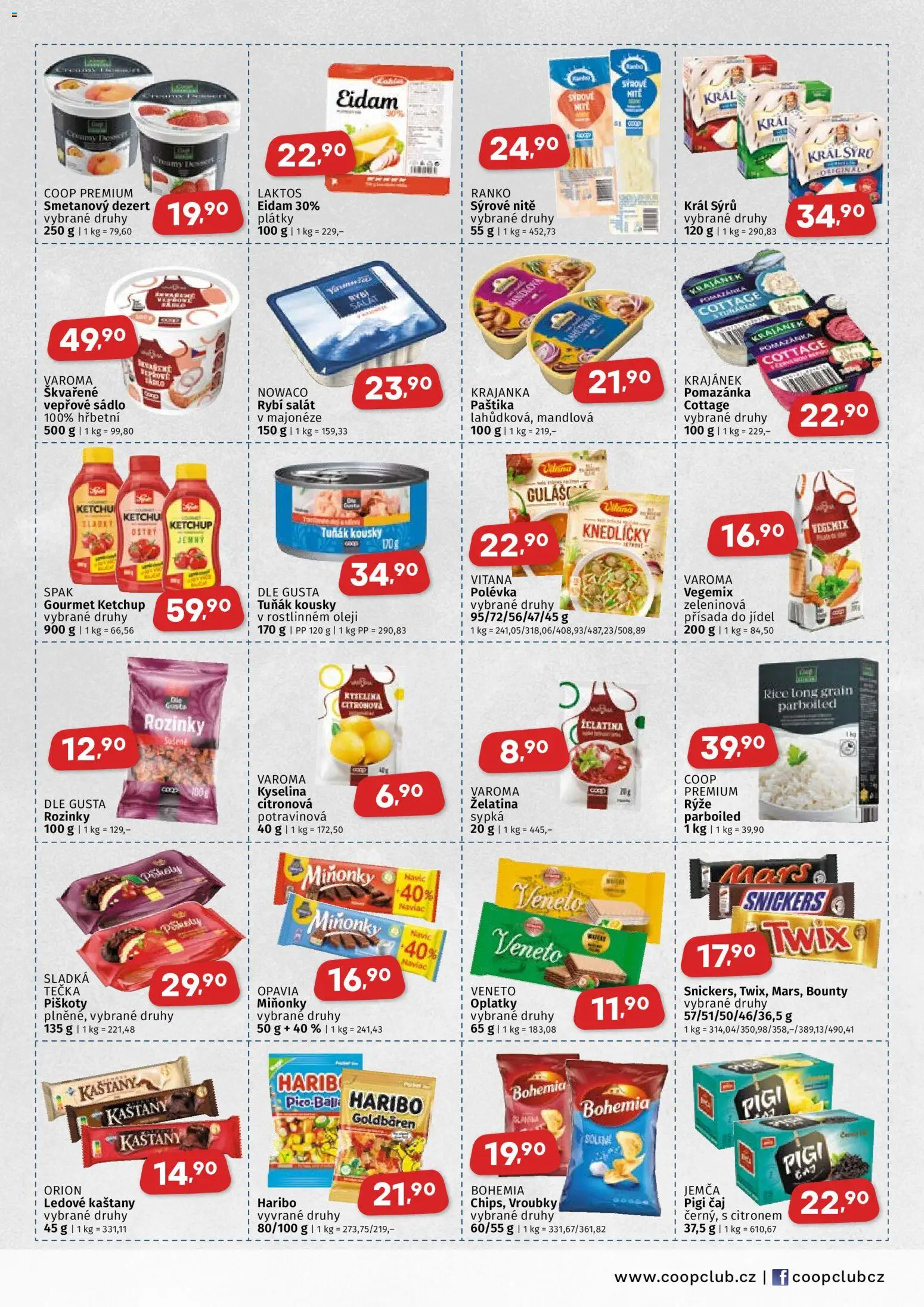 Coop leták - Východočeský region od 25.02.2026 | Strana: 3 | Produkty: Sádlo, Twix, Piškoty, Oplatky