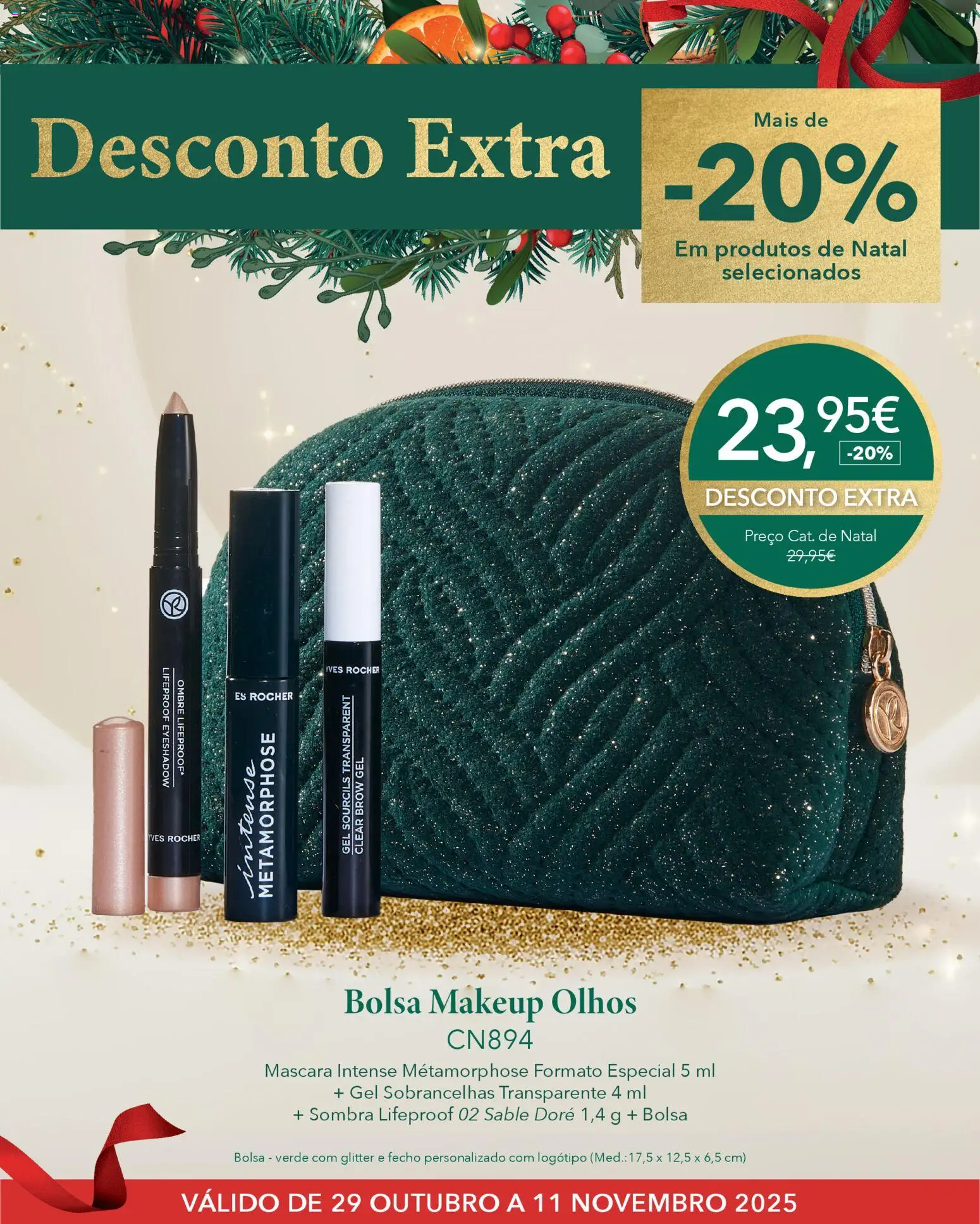 Yves Rocher - Desconto extra natal │ válido de 29.10.2025 | Página: 12 | Produtos: Bolsa