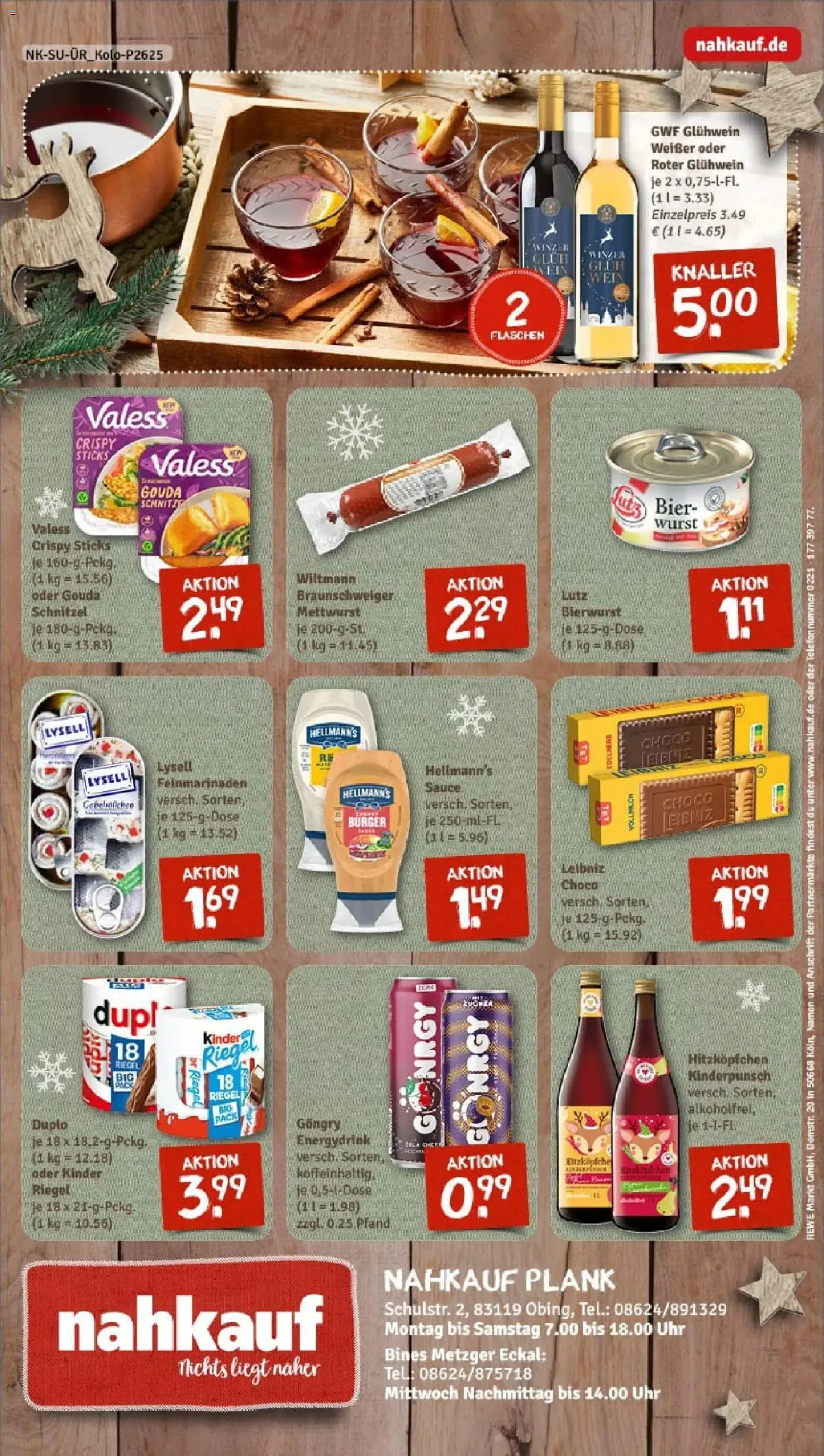 Rewe prospekt Obing	 – gültig ab 23.11.2025 | Seite: 8 | Produkte: Bier, Schnitzel, Wurst, Uhr