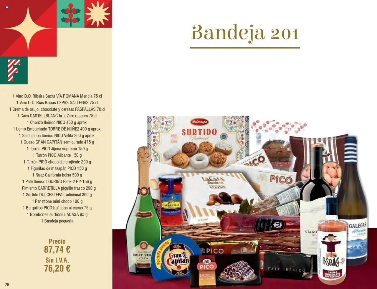 Froiz Catálogo Lotes y Cestas │ válido desde el 16.10.2025 | Página: 26 | Productos: Queso, Vino, Bolsa, Φρυγανιές σικάλεως