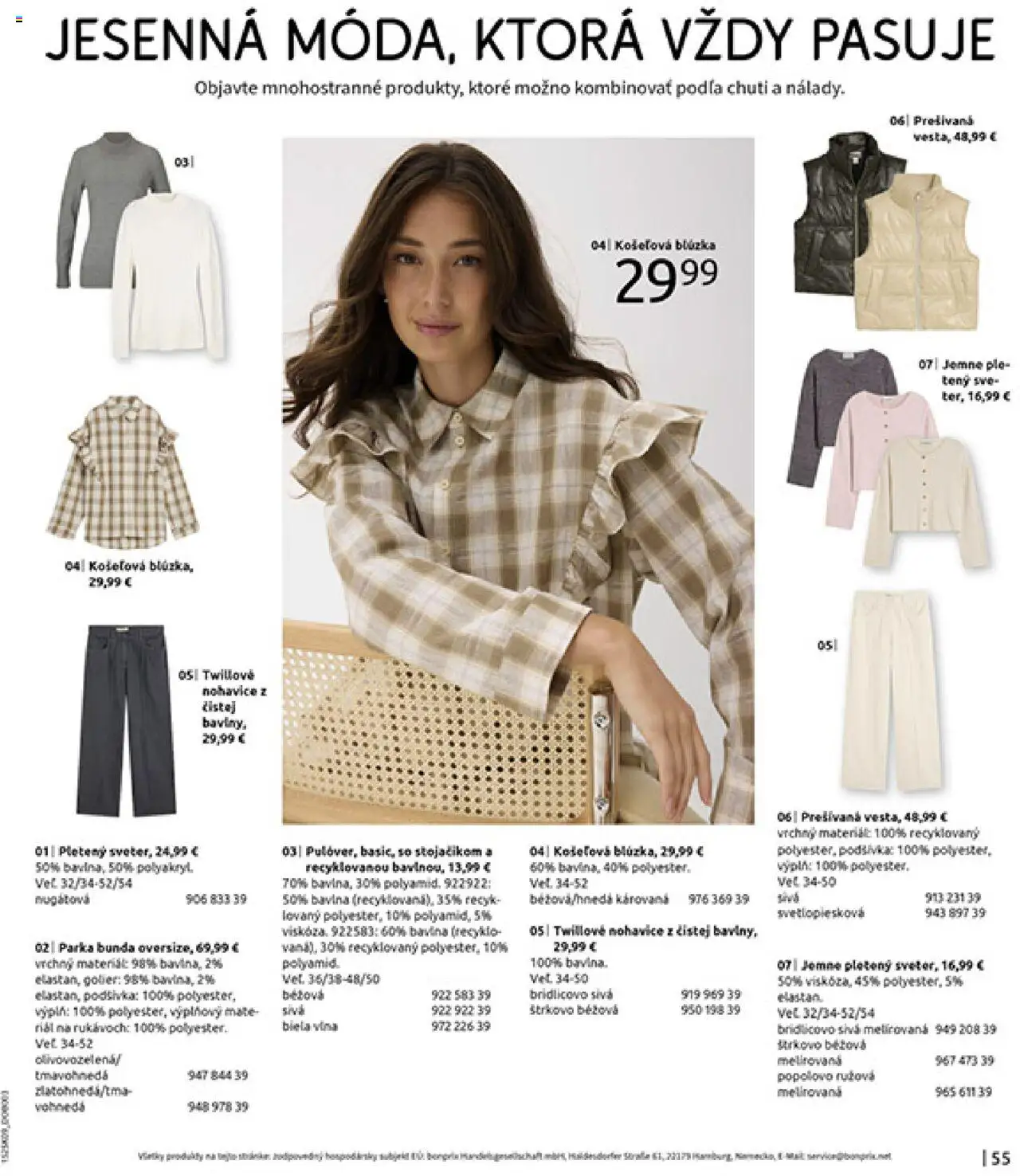 Nové Bonprix akcie – leták je platný od 23.09.2025 | Strana: 57 | Produkty: Bunda, Nohavice