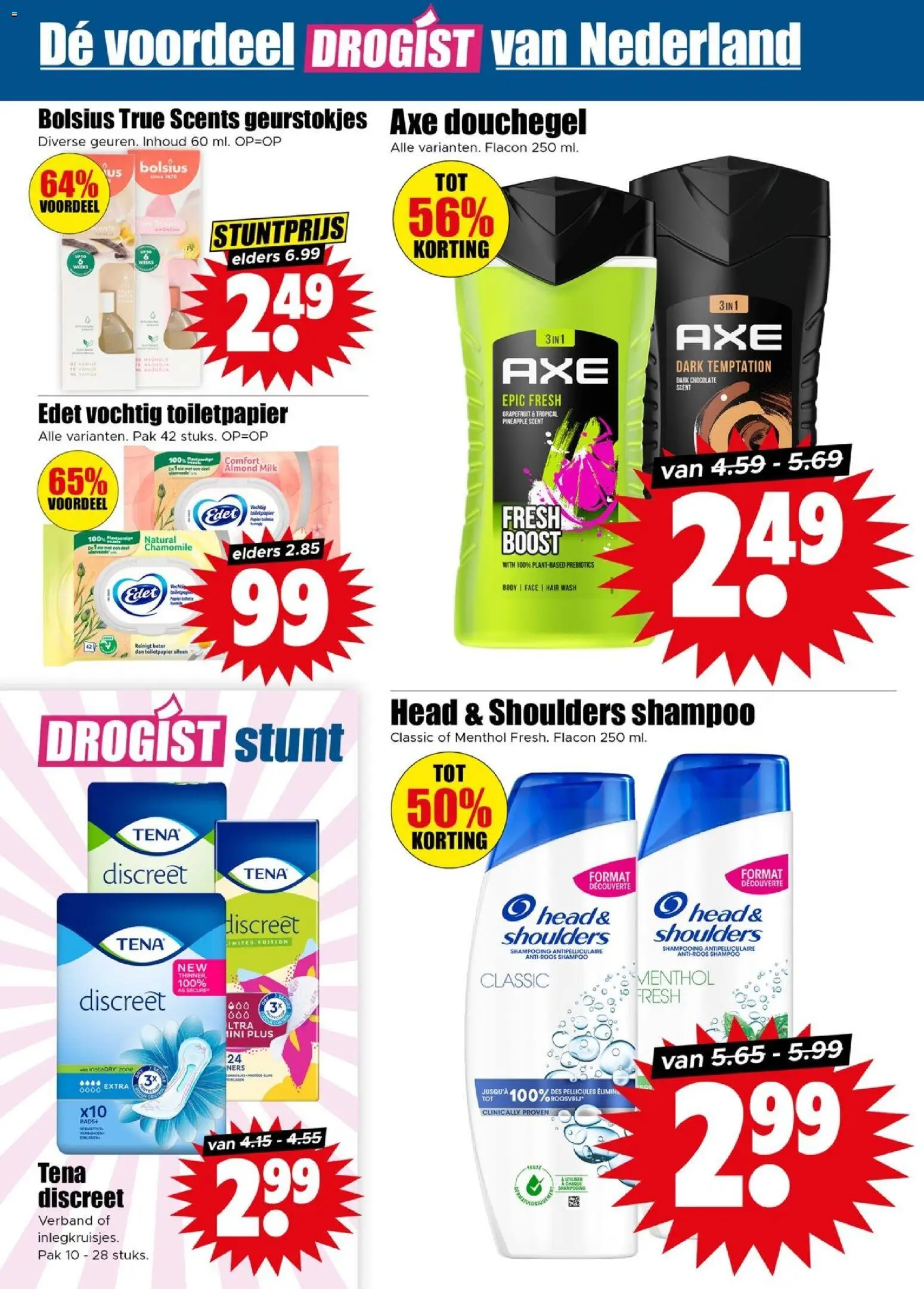 {H1} | Pagina: 34 | Producten: Toiletpapier, Boost, Shampoo, Douchegel