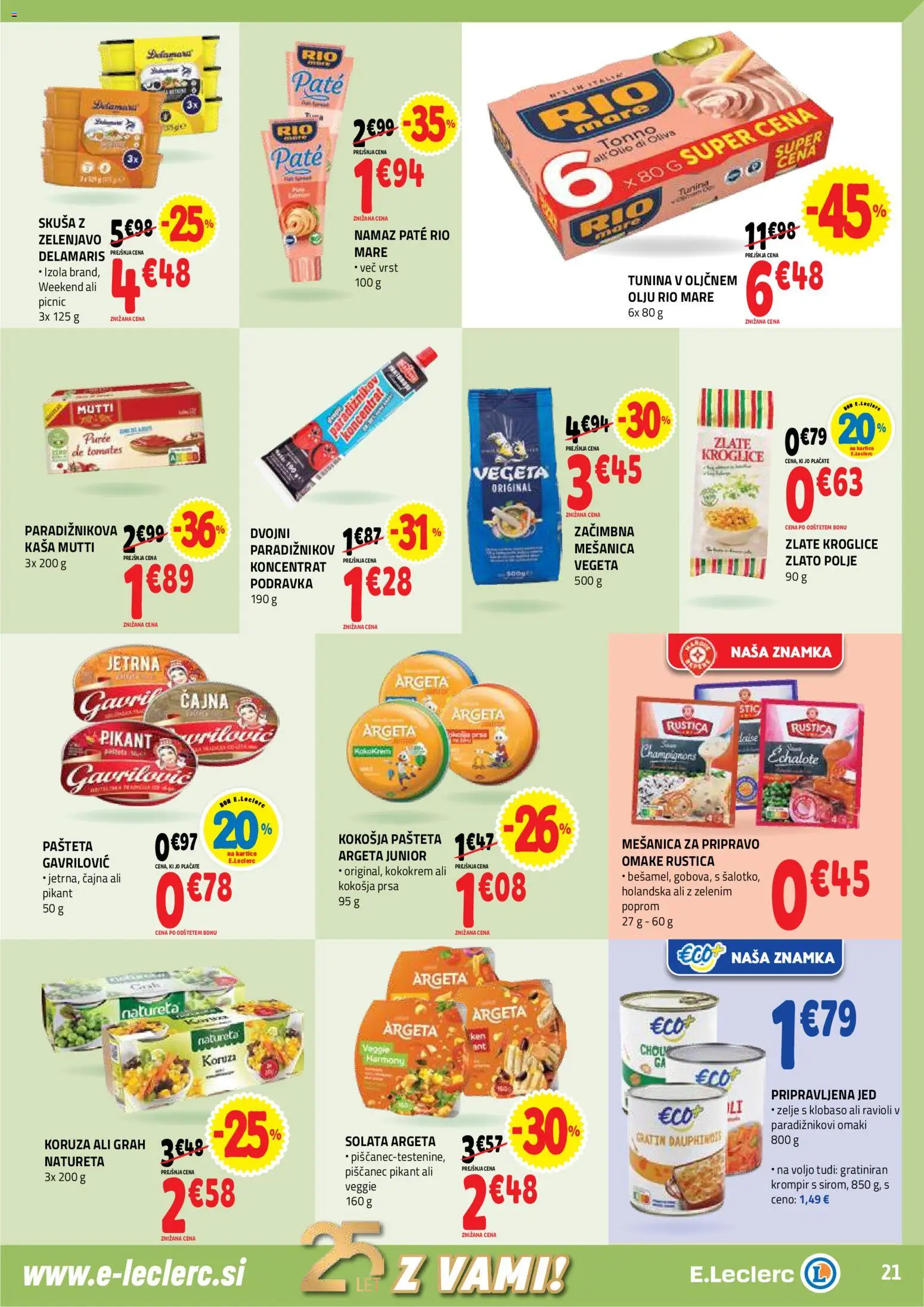 Novi E.leclerc katalog ponudbe – veljaven od 26.11.2025 | Stran: 21 | Izdelki: Solata, Krompir, Zelje, Grah