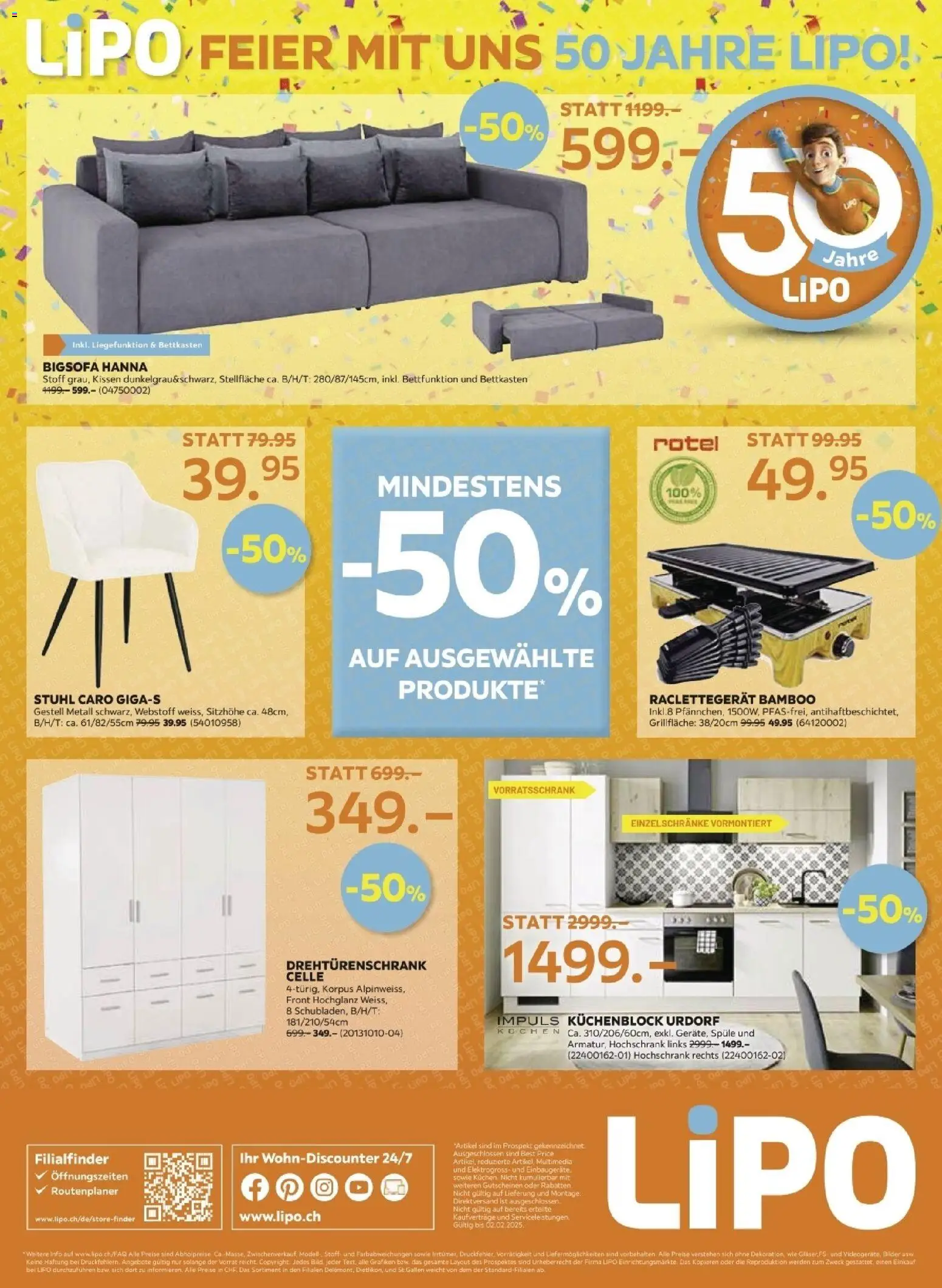 Lipo Aktionen – gültig ab 20.01.2026 | Seite: 12 | Produkte: Kissen, Stuhl, Drehtürenschrank, Flager