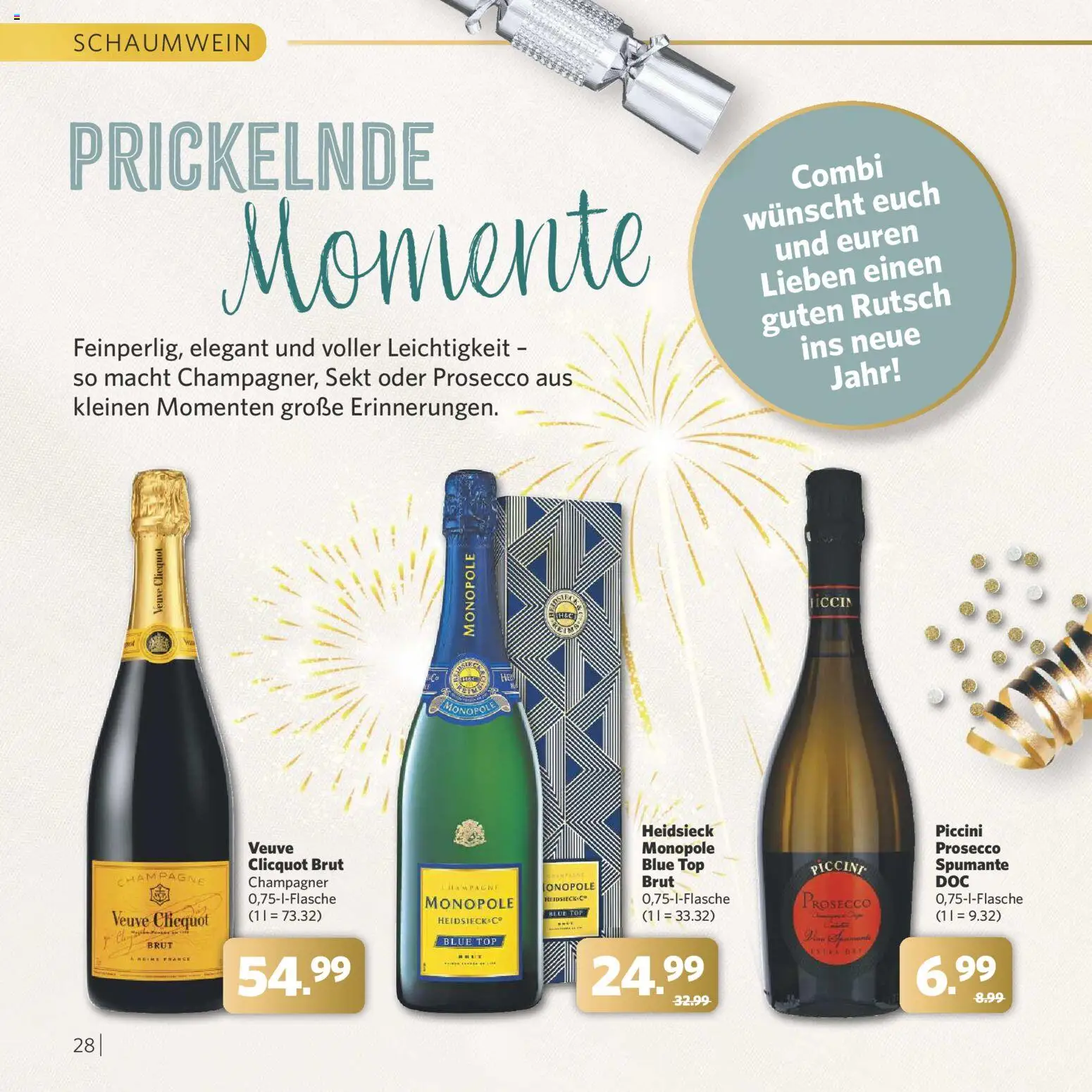 Combi - Festliche Momente – gültig ab 24.11.2025 | Seite: 28 | Produkte: Top, Sekt, Prosecco