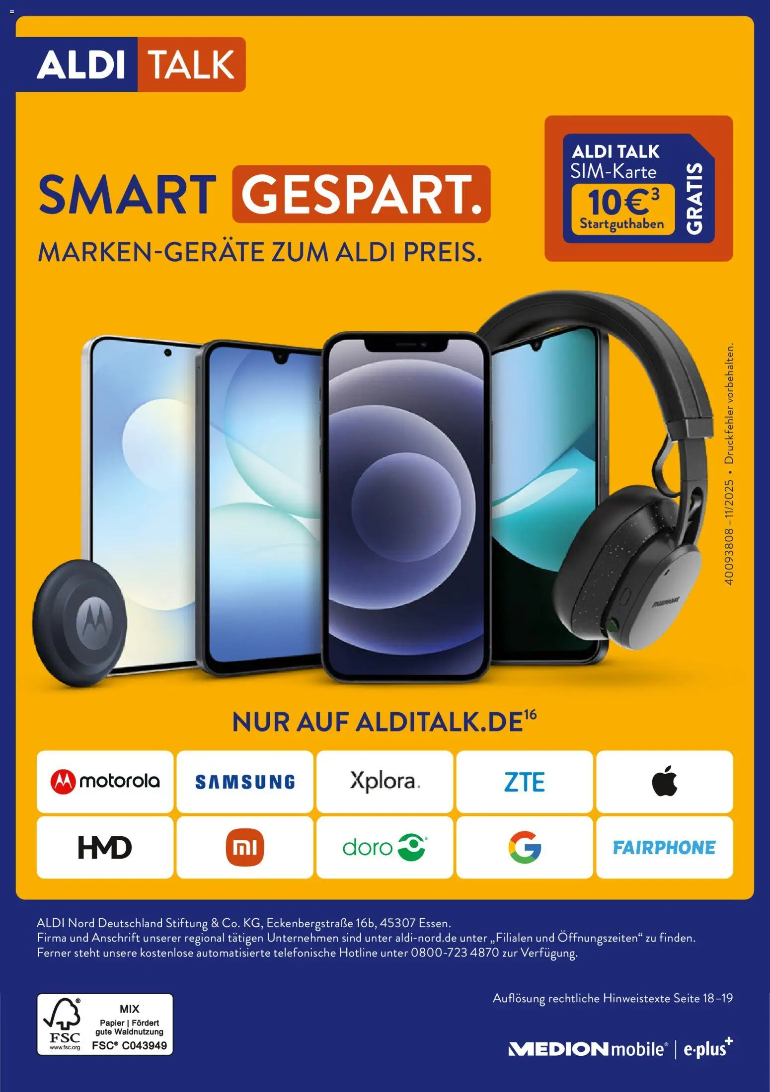 Aldi Talk – gültig ab 12.11.2025 | Seite: 20 | Produkte: Samsung