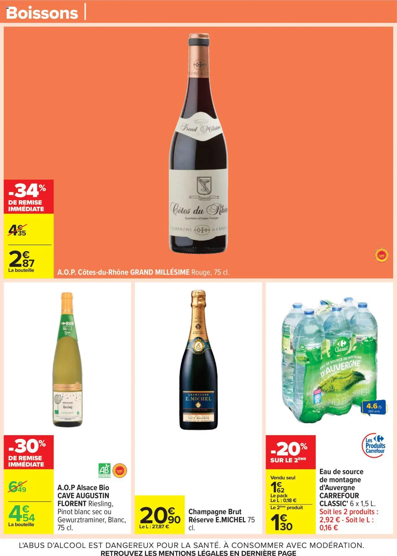  | Page: 39 | Produits: Champagne brut, Champagne, Eau de source