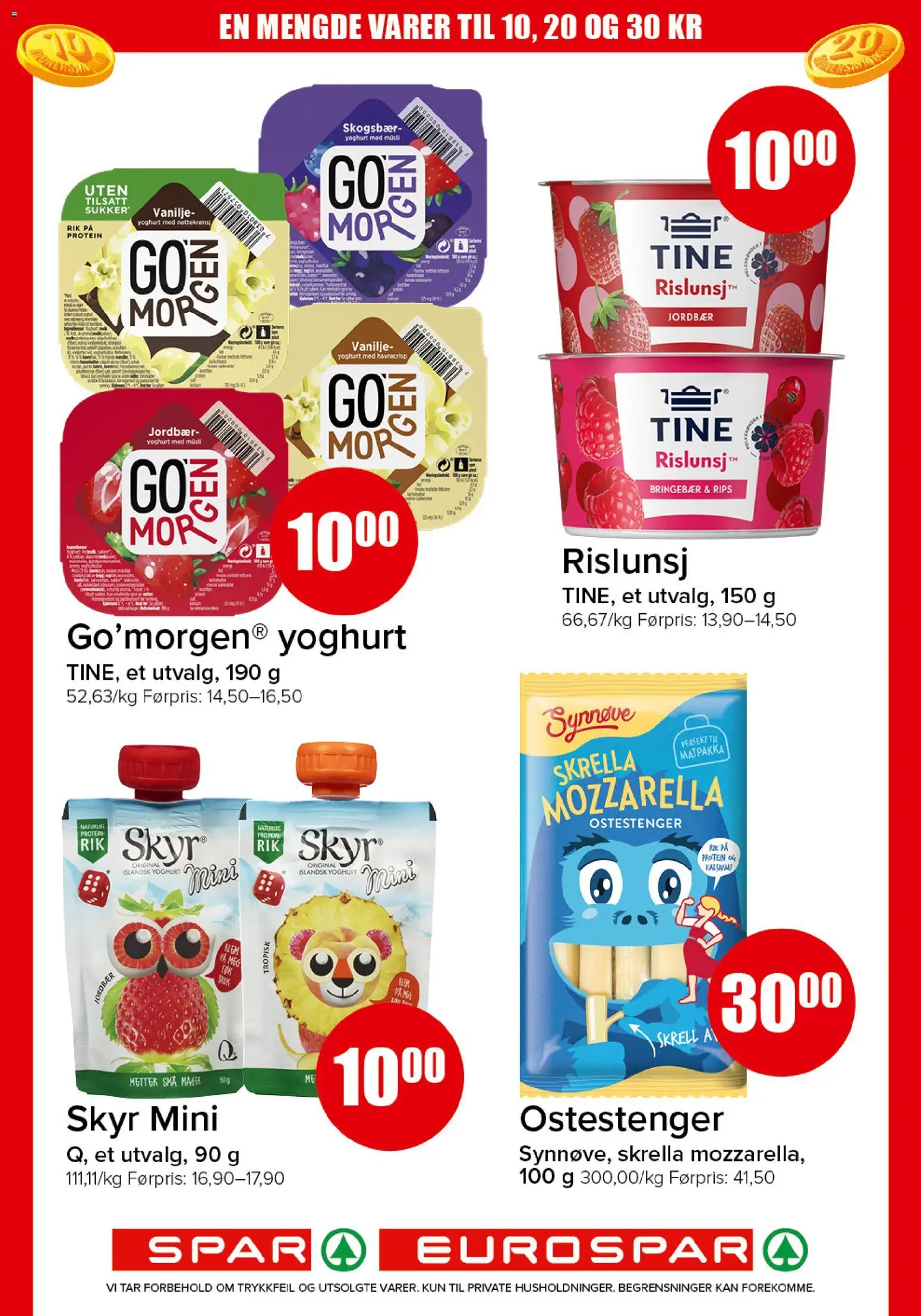 {H1} | Side: 11 | Produkter: Yoghurt, Jordbær, Mozzarella, Rips