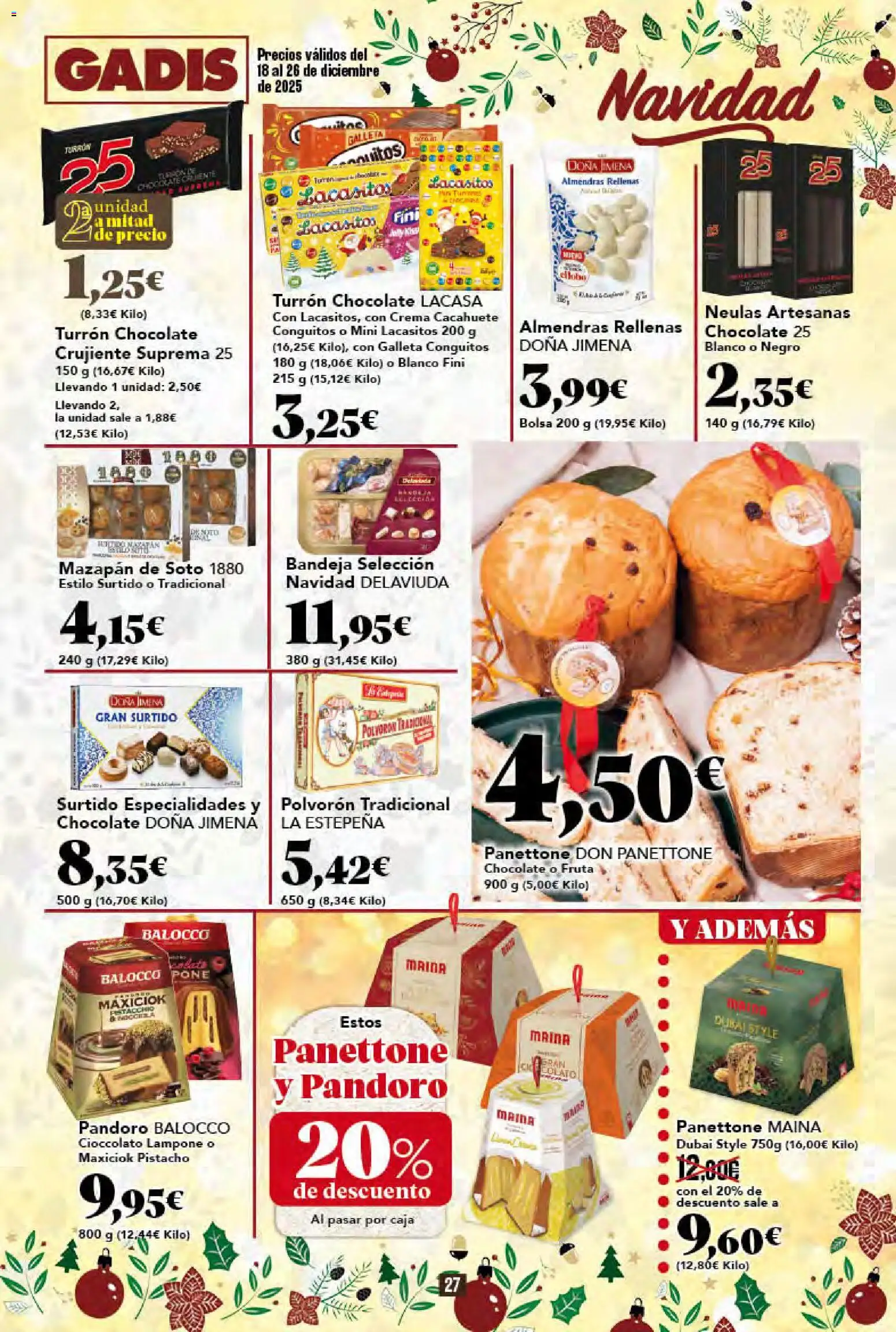 Gadis - folleto │ válido desde el 18.12.2025 | Página: 27 | Productos: Chocolate, Bolsa, Bandeja, Caja
