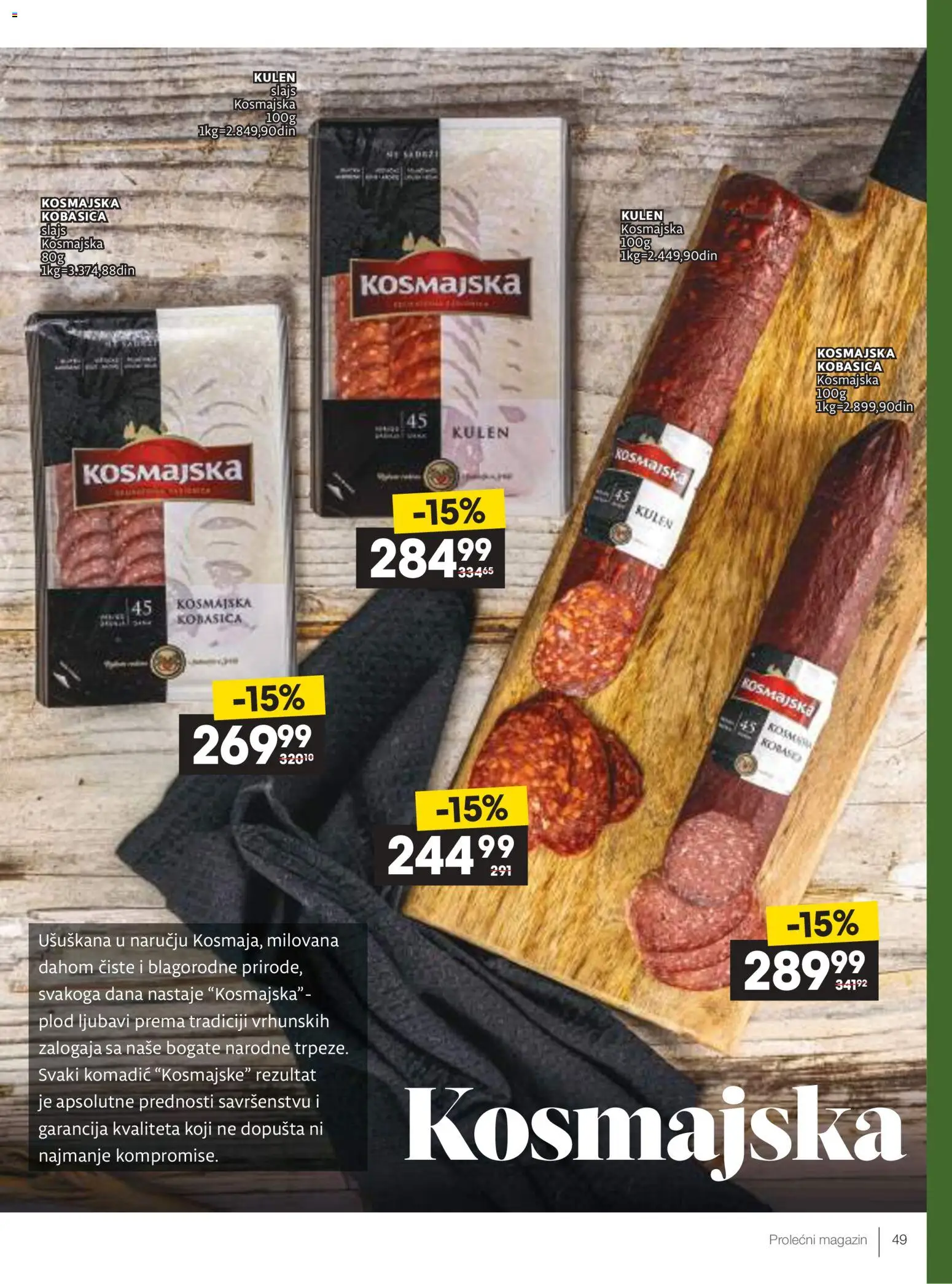 Roda katalog - važi od 09.04.2026 | Strana: 49 | Proizvode: Kulen, Kobasica