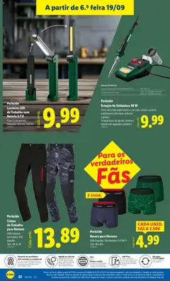 Parkside Calças de Trabalho para Homem, 65% Poliéster (reciclado), 35% algodão. Tam. 48 ao 56 │ válido de 15.09.2025 | Página: 22