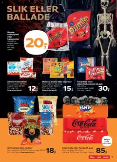 Super Brugsen - Tilbudsavis gyldig fra 24.10.2025 | Side: 7 | Produkter: Chokolade, Slik, Chips, Fanta