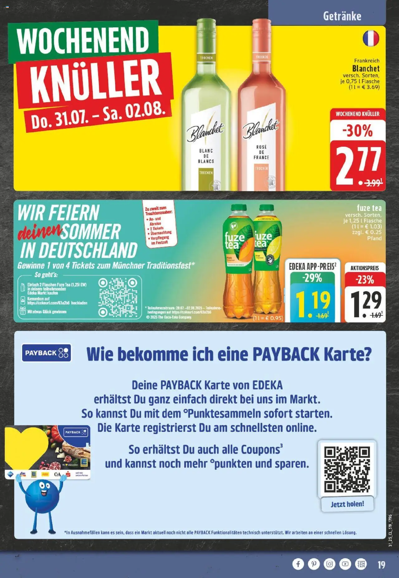 Edeka prospekt Verl	 - gültig ab dem 27.07.2025 | Seite: 19 | Produkte: Fuze tea