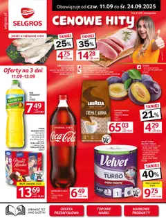 Selgros cash&carry Gazetka od 11.09.2025 | Strona: 3 | Produkty: Dorsz, Ptasie mleczko, Olej, Ręcznik papierowy