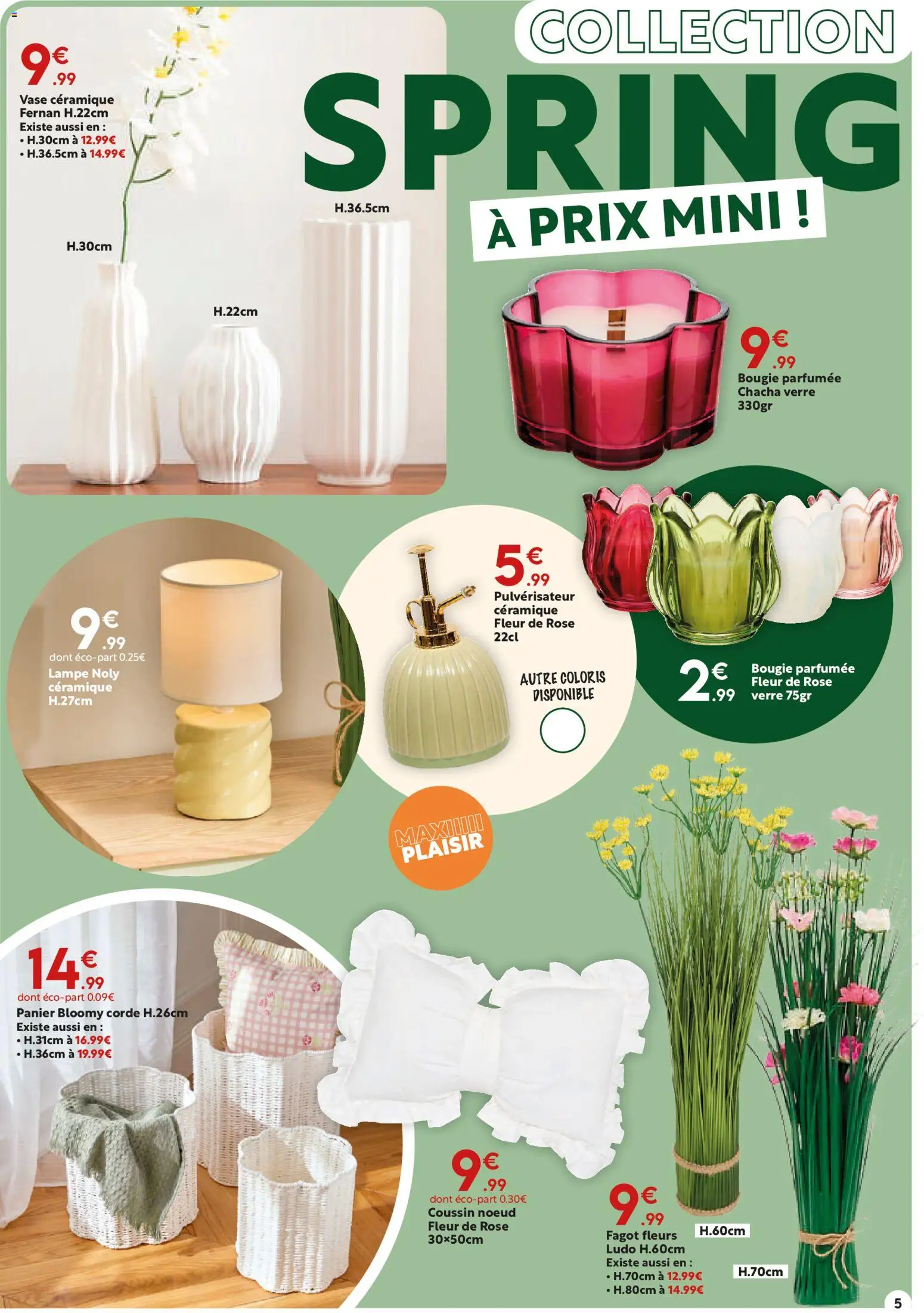 {H1} | Page: 5 | Produits: Panier, Vase, Lampe