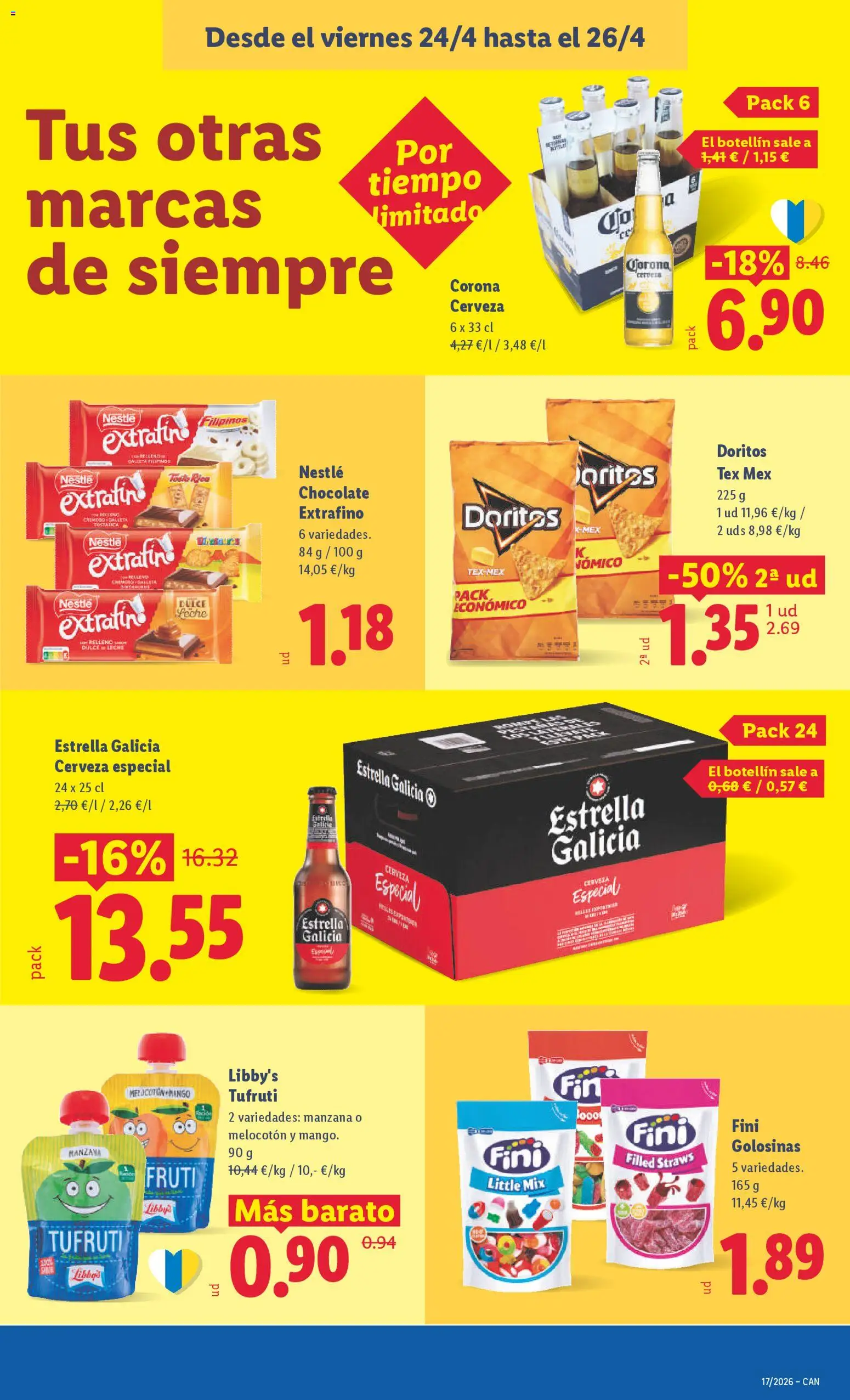 Lidl Canarias │ válido desde el 20.04.2026 | Página: 37 | Productos: Chocolate, Cerveza, Golosinas, Manzana
