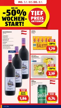 Hofer Flugblatt ab 02.01.2026 gültig | Seite: 18 | Produkte: Käse, Schinken, Wein