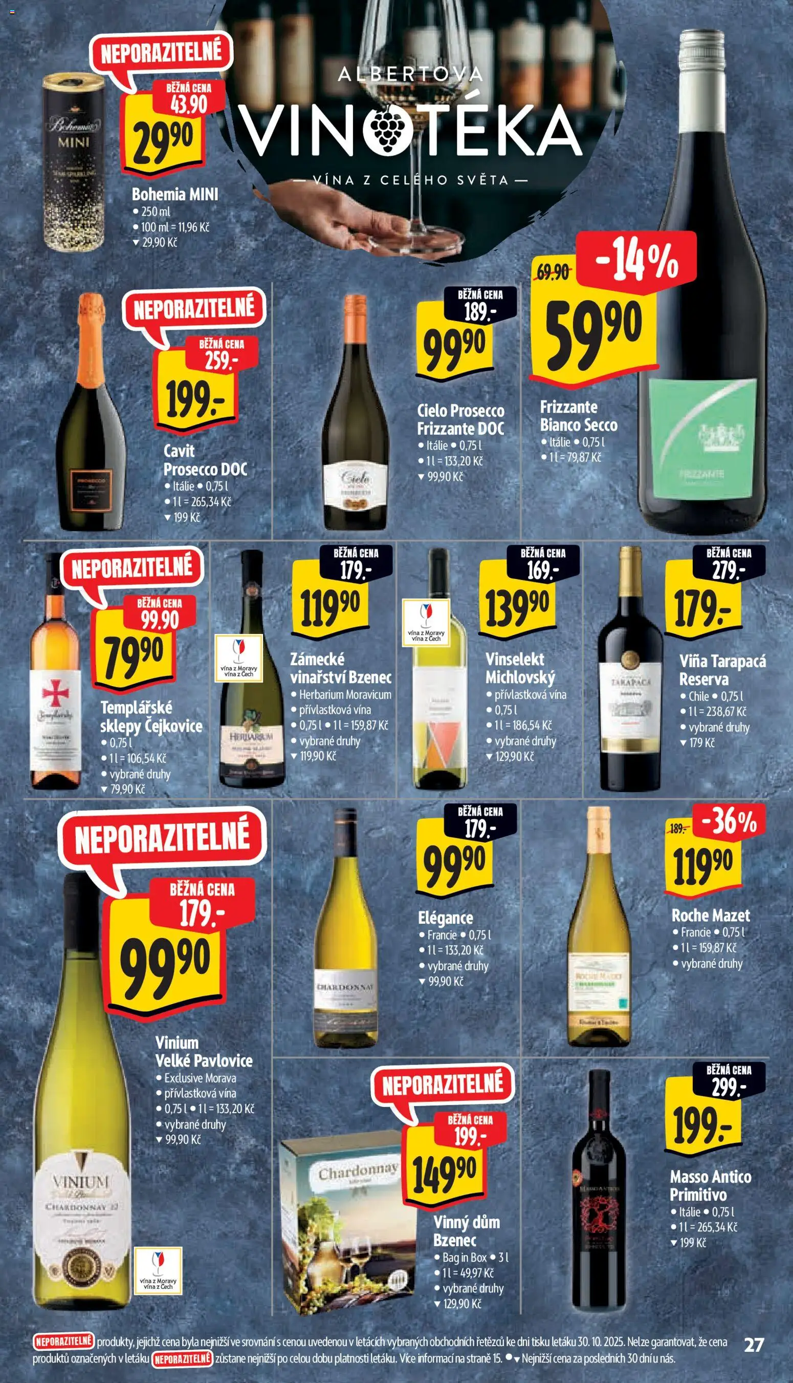 Albert leták - Supermarket od 05.11.2025 | Strana: 37 | Produkty: Prosecco, Frizzante, Prosecco DOC, Prosecco Frizzante