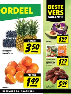 Boni - Folder week 9 - Voorbeeld van een folder van Boni, geldig van 23.02.2026 | Pagina: 3 | Producten: Avocado, Ananas, Schaal, Dadels