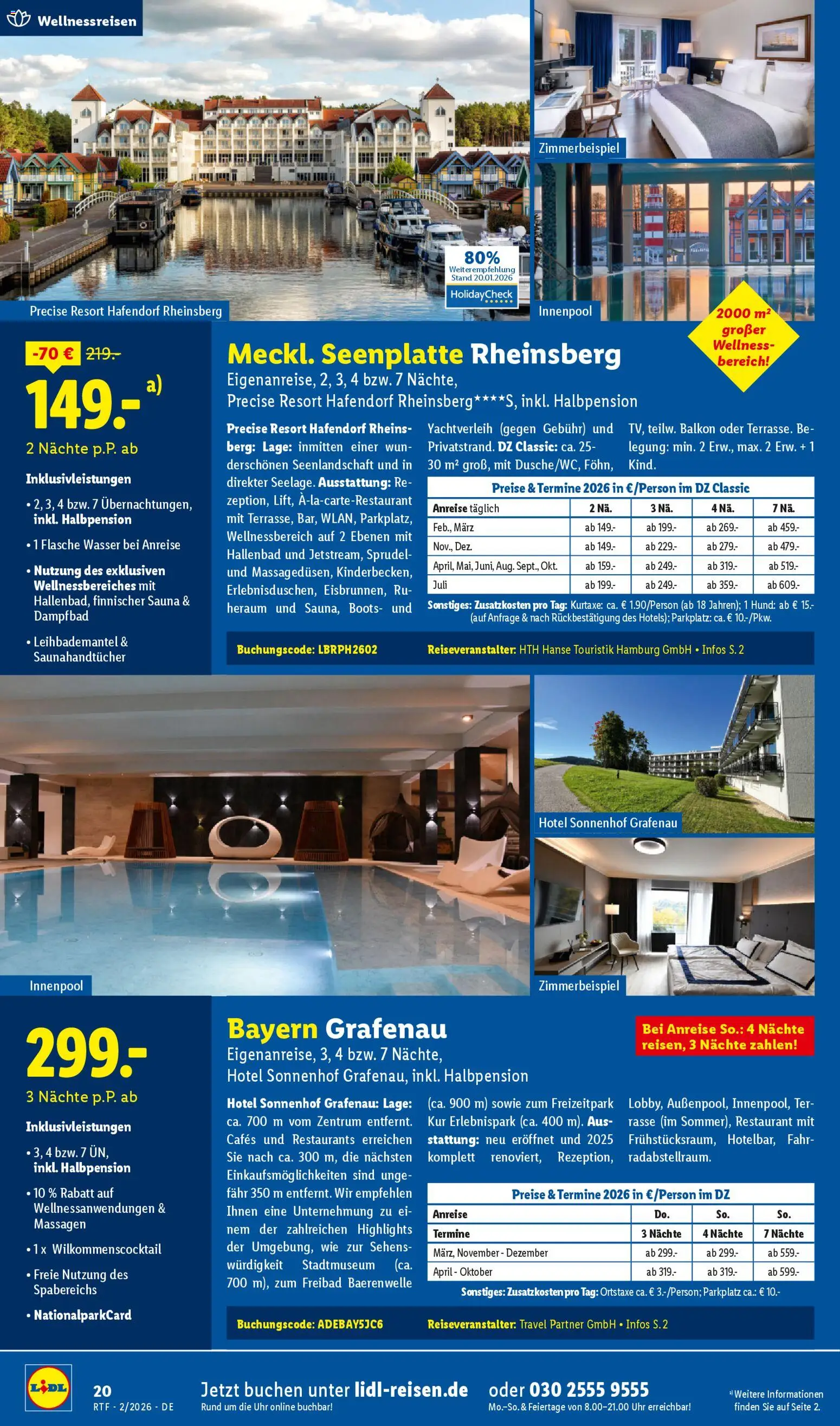 Lidl Reisen Prospekt 	 – gültig ab 14.02.2026 | Seite: 20 | Produkte: Wasser, Uhr