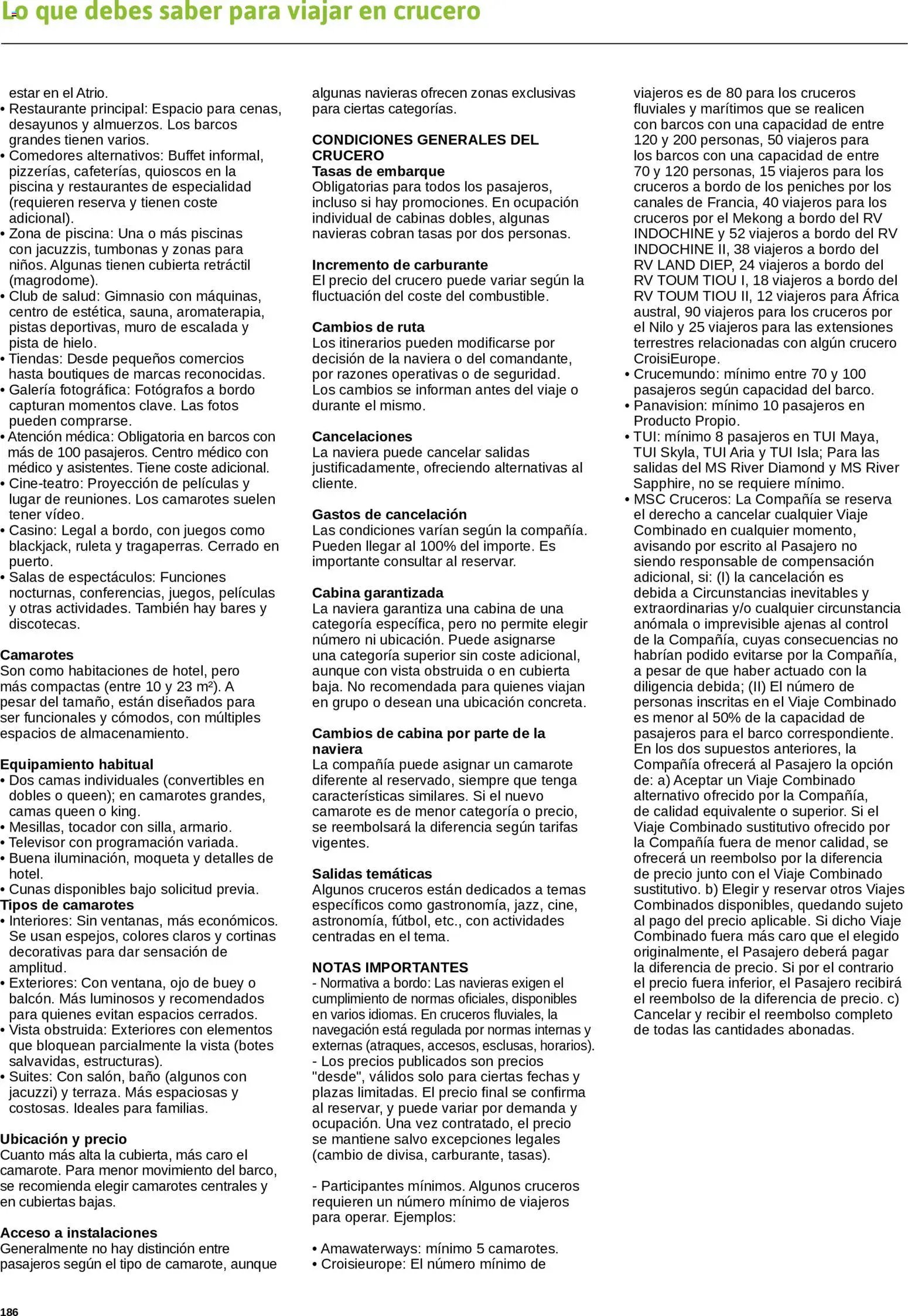 Viajes El Corte Inglés Cruceros marítimos │ válido desde el 01.01.2026 | Página: 187 | Productos: Televisor, Navegación, Baño