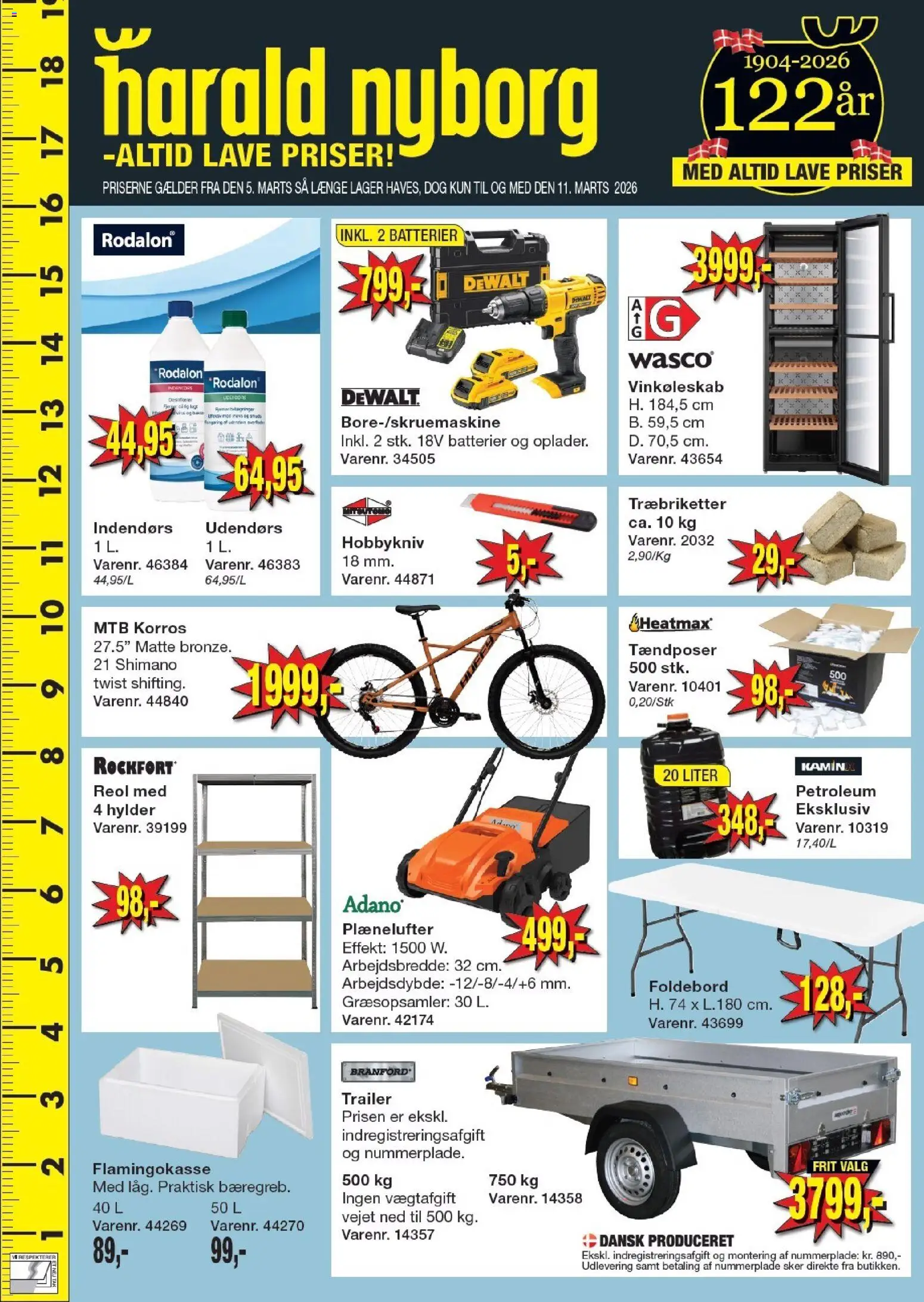 Harald Nyborg tilbudsavis – gyldig fra 05.03.2026 | Side: 1 | Produkter: Batterier, Måtte