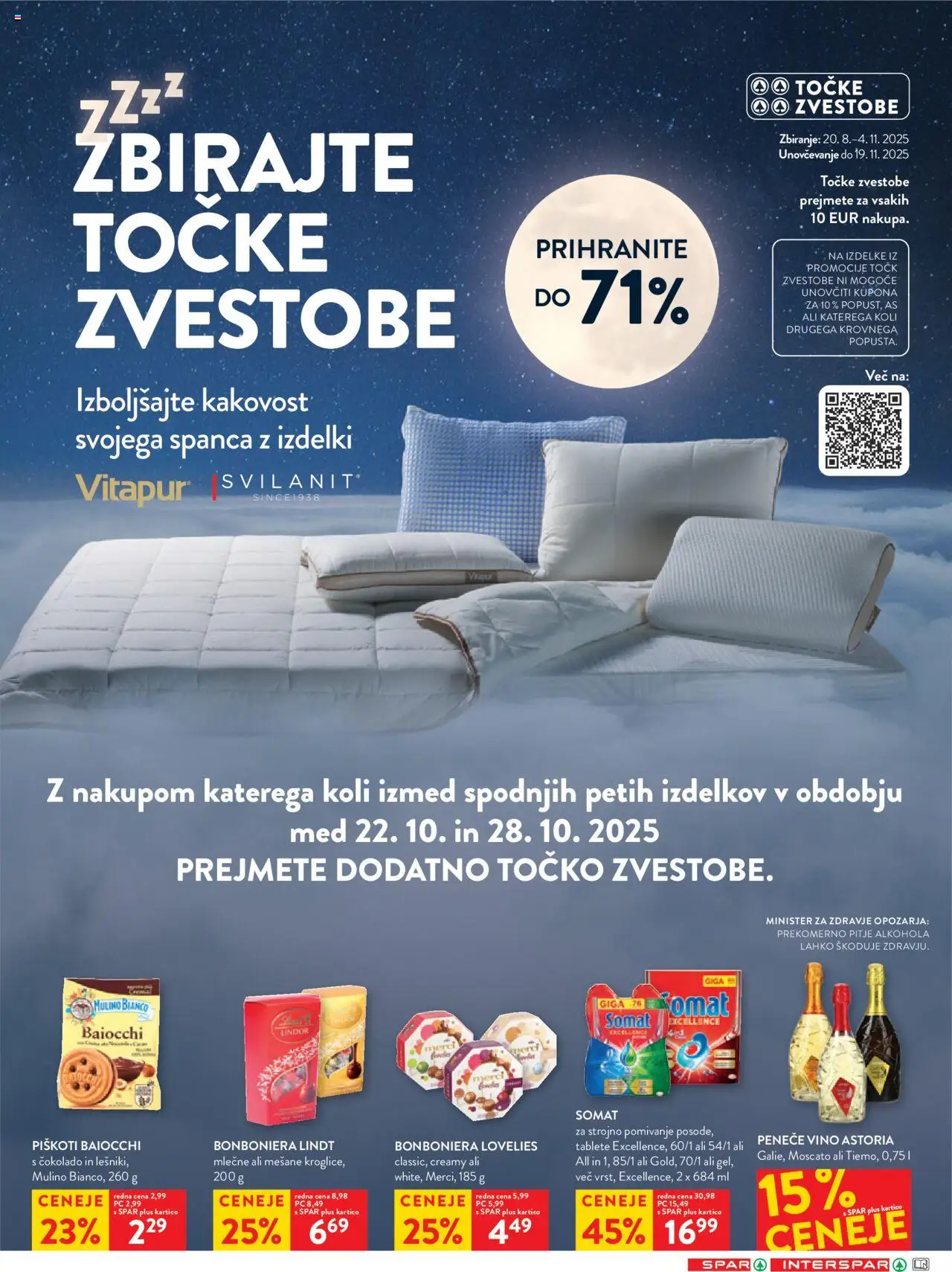 Novi Spar katalog ponudbe – veljaven od 22.10.2025 | Stran: 20 | Izdelki: Bonboniera, Vino, Piskoti