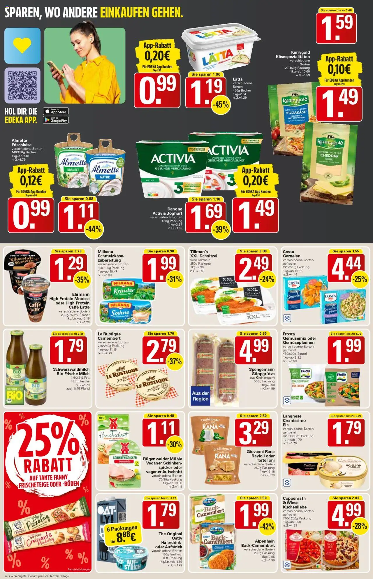 WEZ Prospekt – gültig ab 13.10.2025 | Seite: 10 | Produkte: Activia, Almette, Langnese, Milch