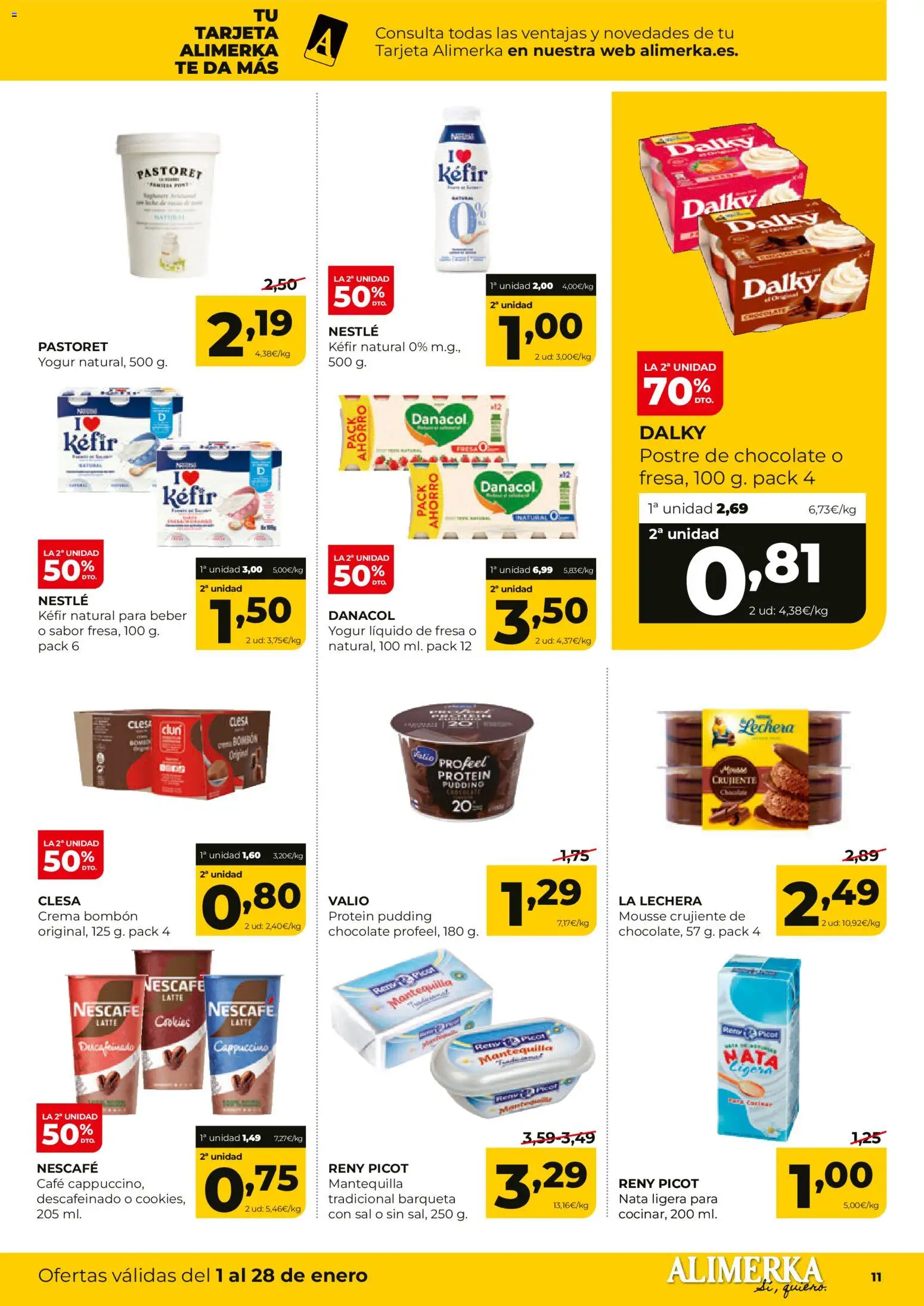 Alimerka folleto Asturias │ válido desde el 01.01.2026 | Página: 11 | Productos: Mousse, Chocolate, Crema, Συσκευή ροής