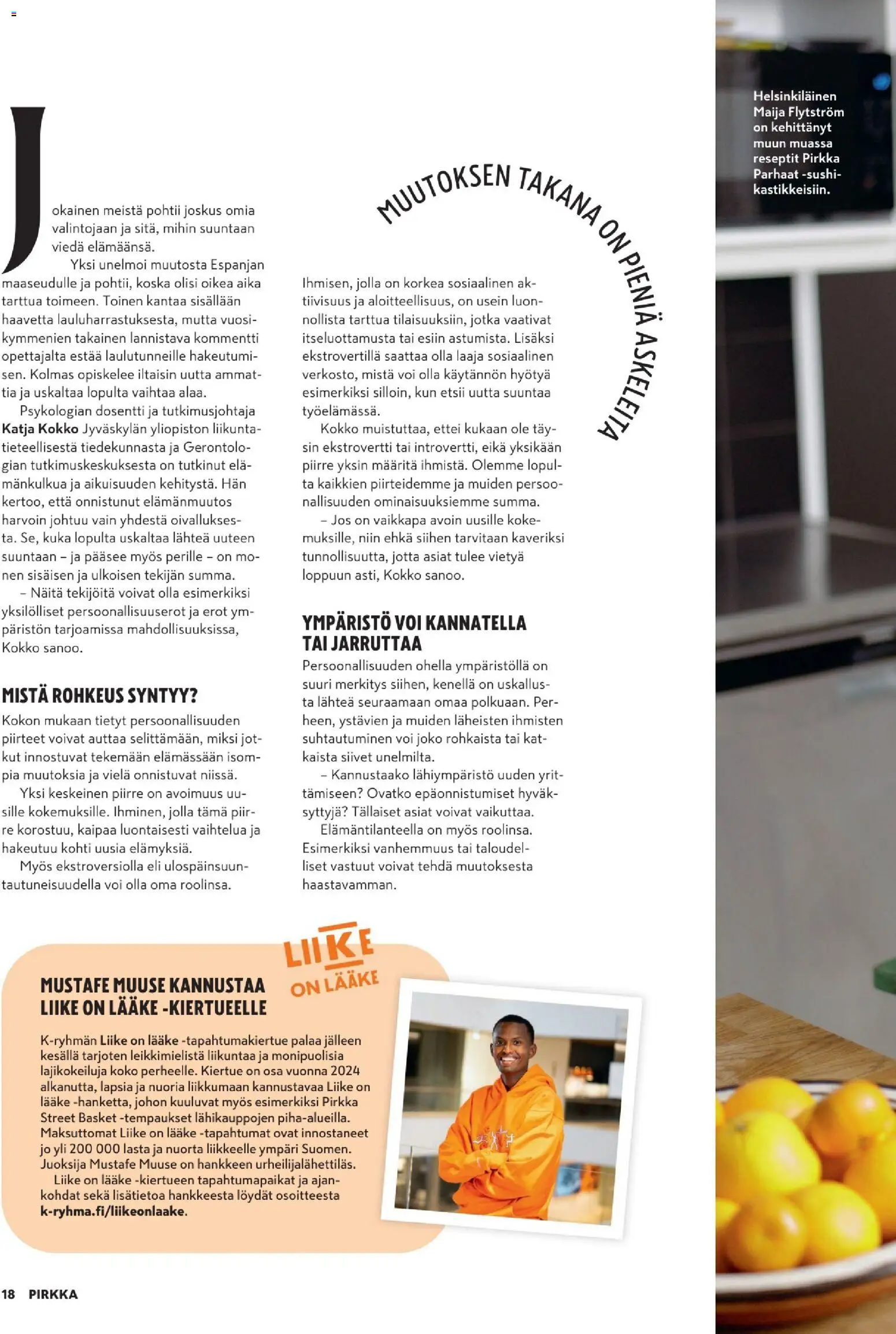 K-Supermarket - Pirkka – voimassa 25.03.2026 alkaen | Sivu: 18 | Tuotteet: Voi, Sushi