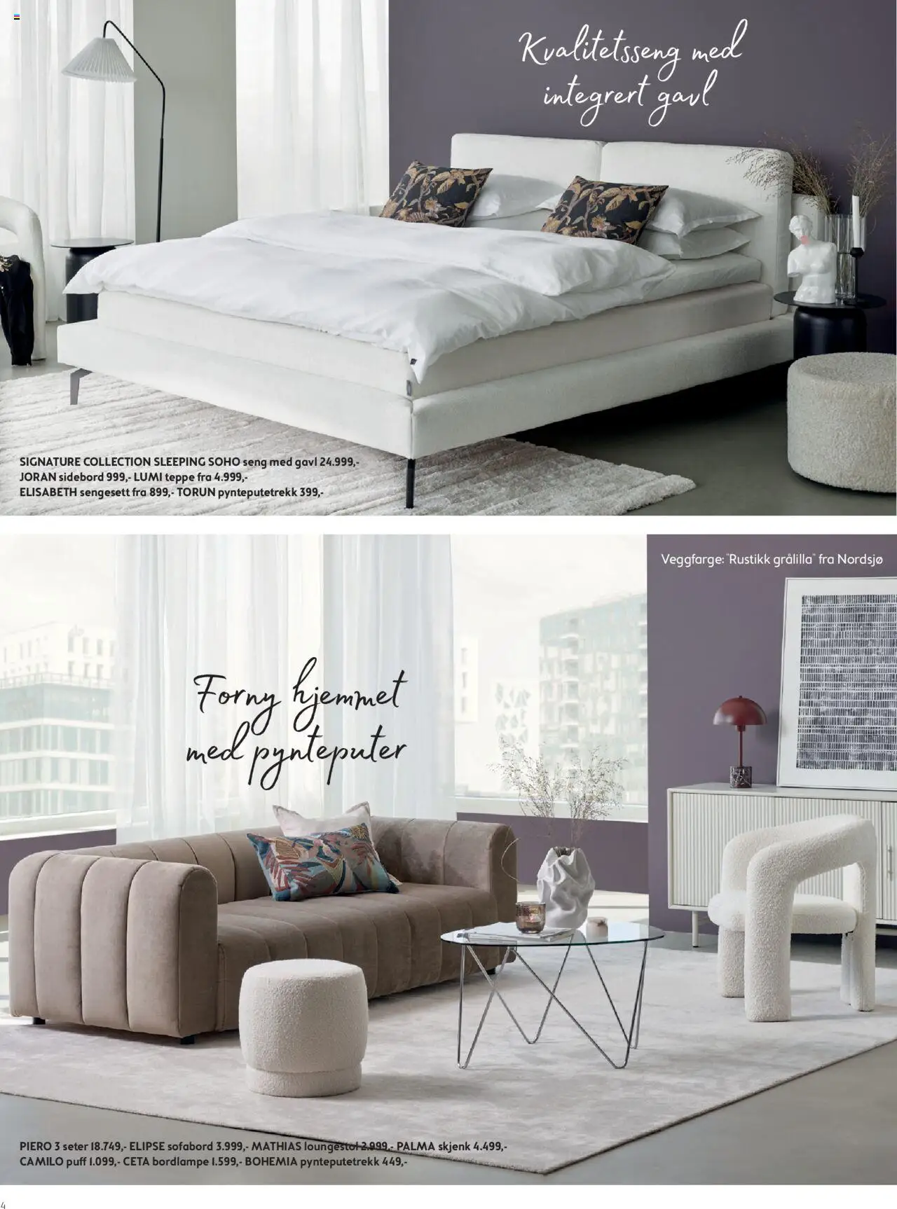  | Side: 4 | Produkter: Puff, Seng, Sidebord, Teppe