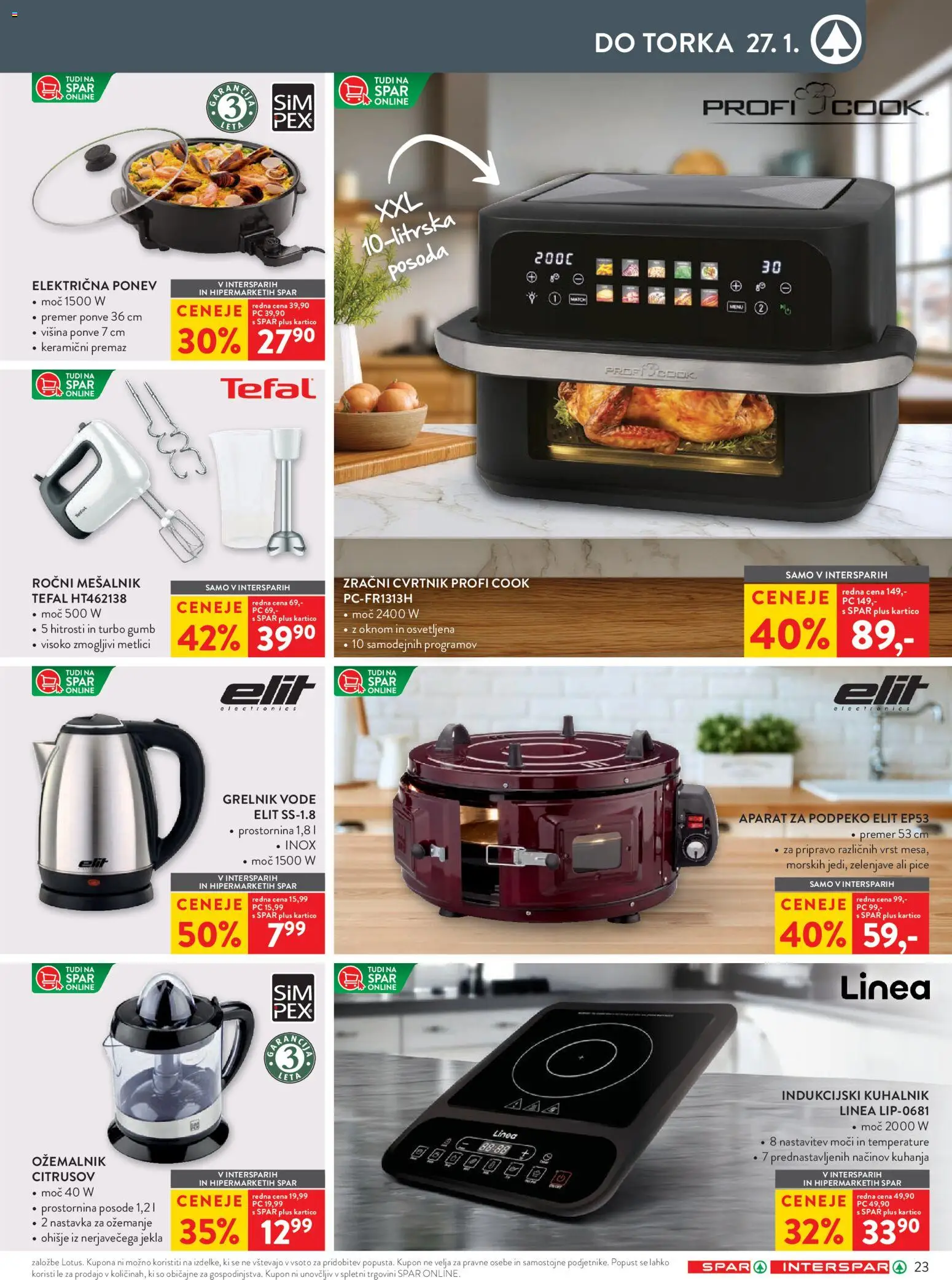 Novi Spar katalog ponudbe – veljaven od 14.01.2026 | Stran: 29 | Izdelki: Mesalnik, Kuhalnik, Grelnik vode