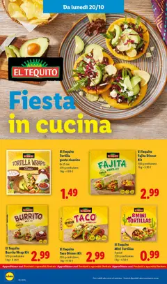 Anteprima del volantino El Tequito Mini Tortillas, 8 pezzi, 220 g confezione valido a partire dal 20.10.2025 | Pagina: 22