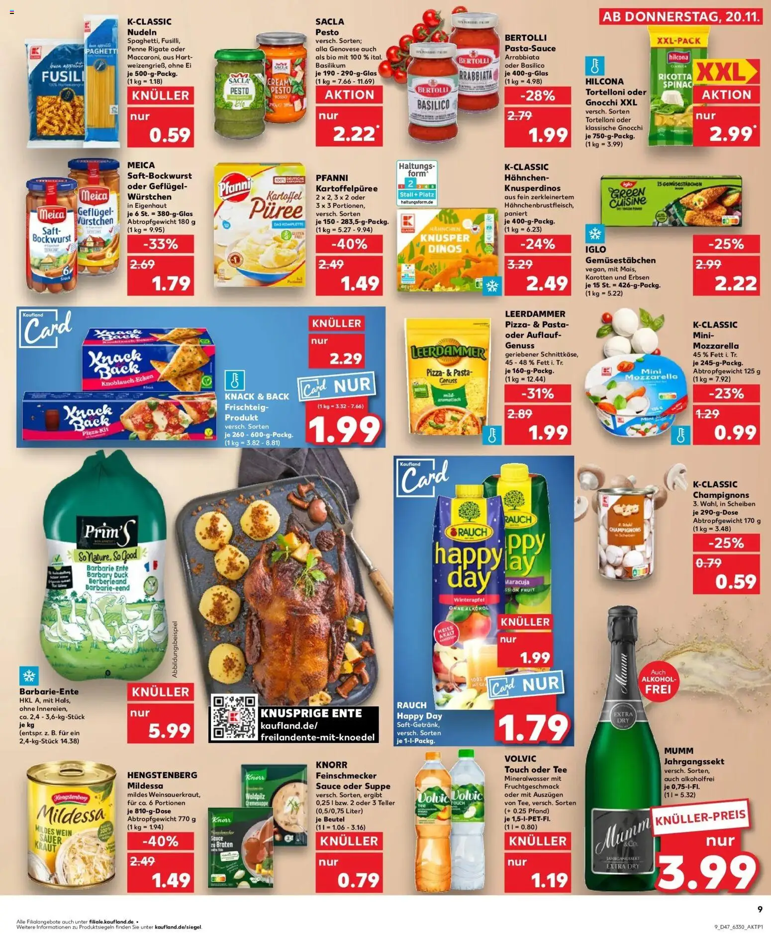 Kaufland prospekt Verden (Aller)	 – gültig ab 20.11.2025 | Seite: 9 | Produkte: Meica, Knoblauch, Pizza, Ente
