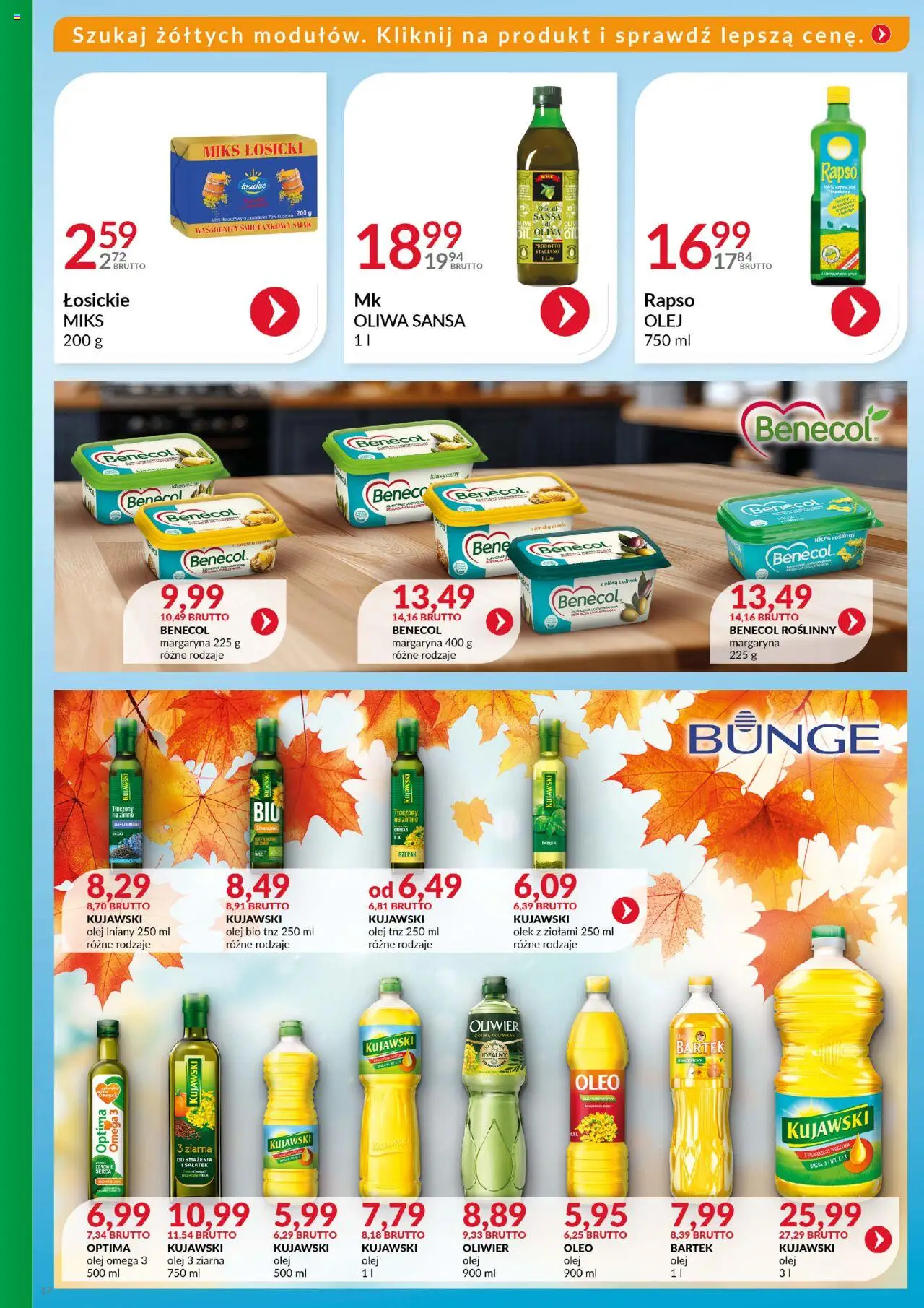 Eurocash Gazetka - Katalog Artykułów Spożywczych od 21.09.2025 | Strona: 17 | Produkty: Margaryna, Olej