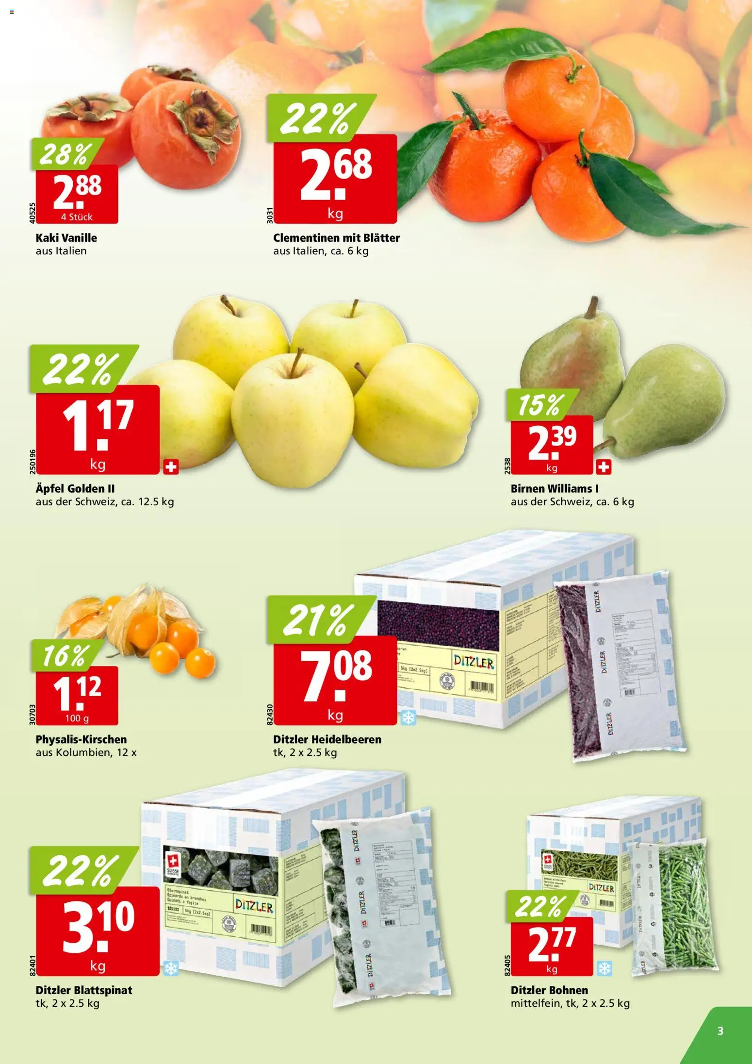 Aligro Aktionen – gültig ab 03.11.2025 | Seite: 3 | Produkte: Äpfel, Kaki