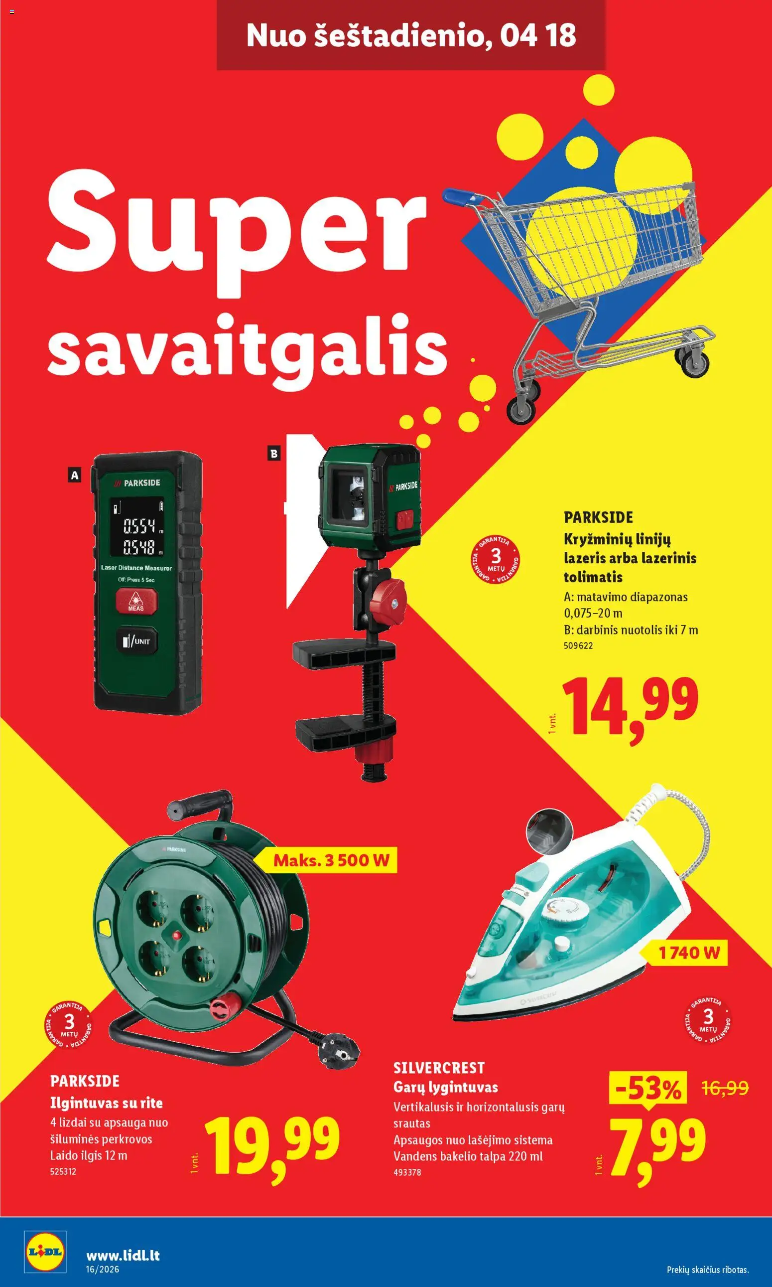LIDL akcijos nuo 13.04.2026 | Puslapis: 24 | Prekių: Lygintuvas