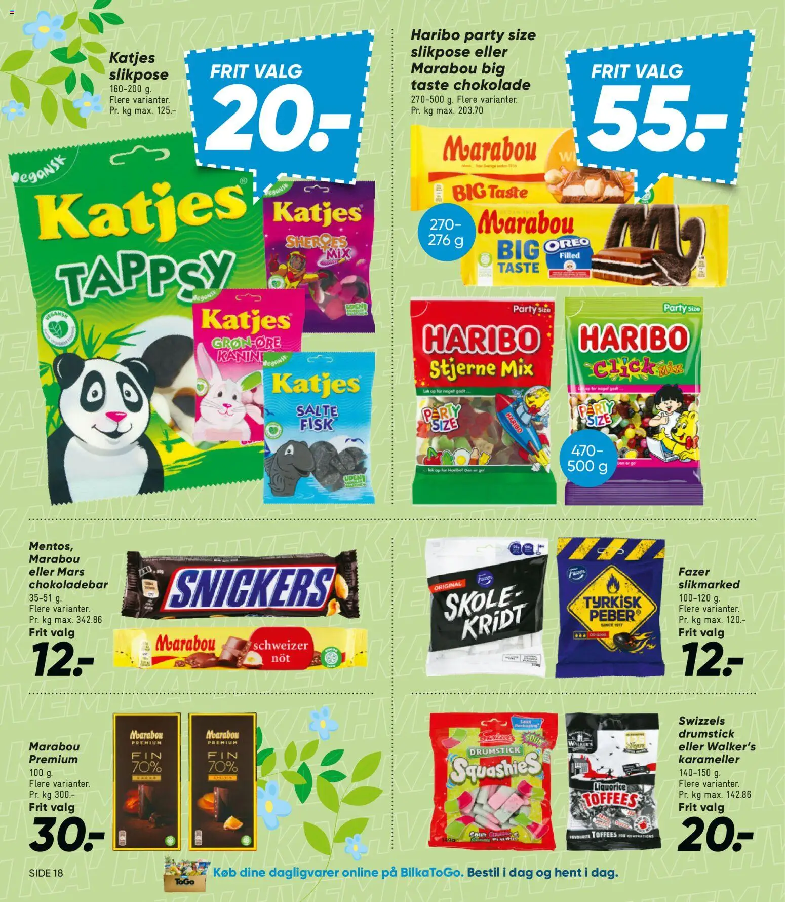Bilka tilbudsavis – gyldig fra 10.04.2026 | Side: 30 | Produkter: Chokolade, Peber, Karameller, Oreo