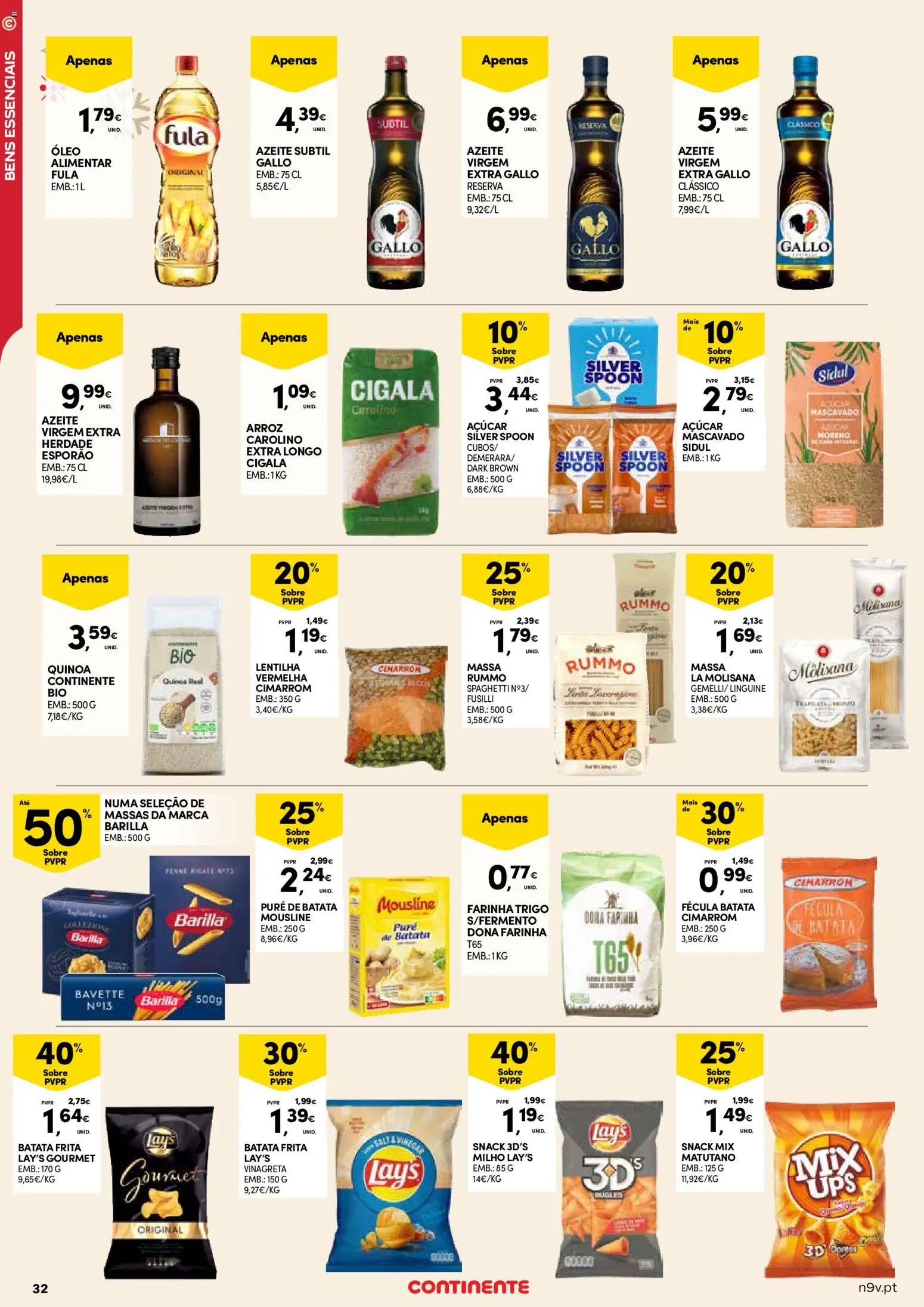 Continente - Açores: Natal │ válido de 11.12.2025 | Página: 32 | Produtos: Azeite, Batata frita, Óleo, Milho