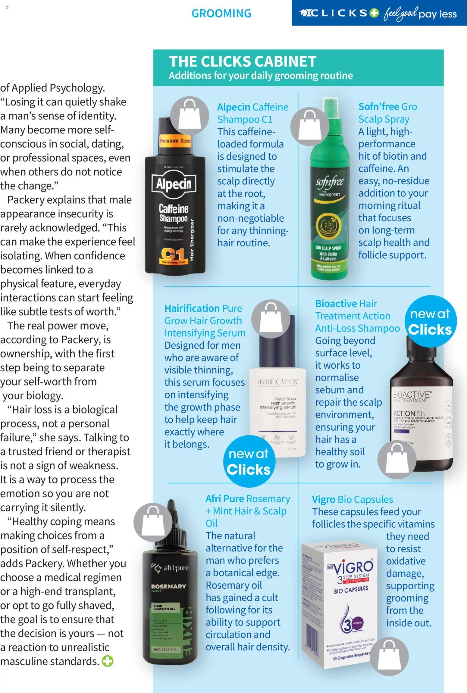 New Clicks catalogue – valid from 01.04.2026 | Page: 61 | Products: Serum, Vitamins, Oil, Shampoo