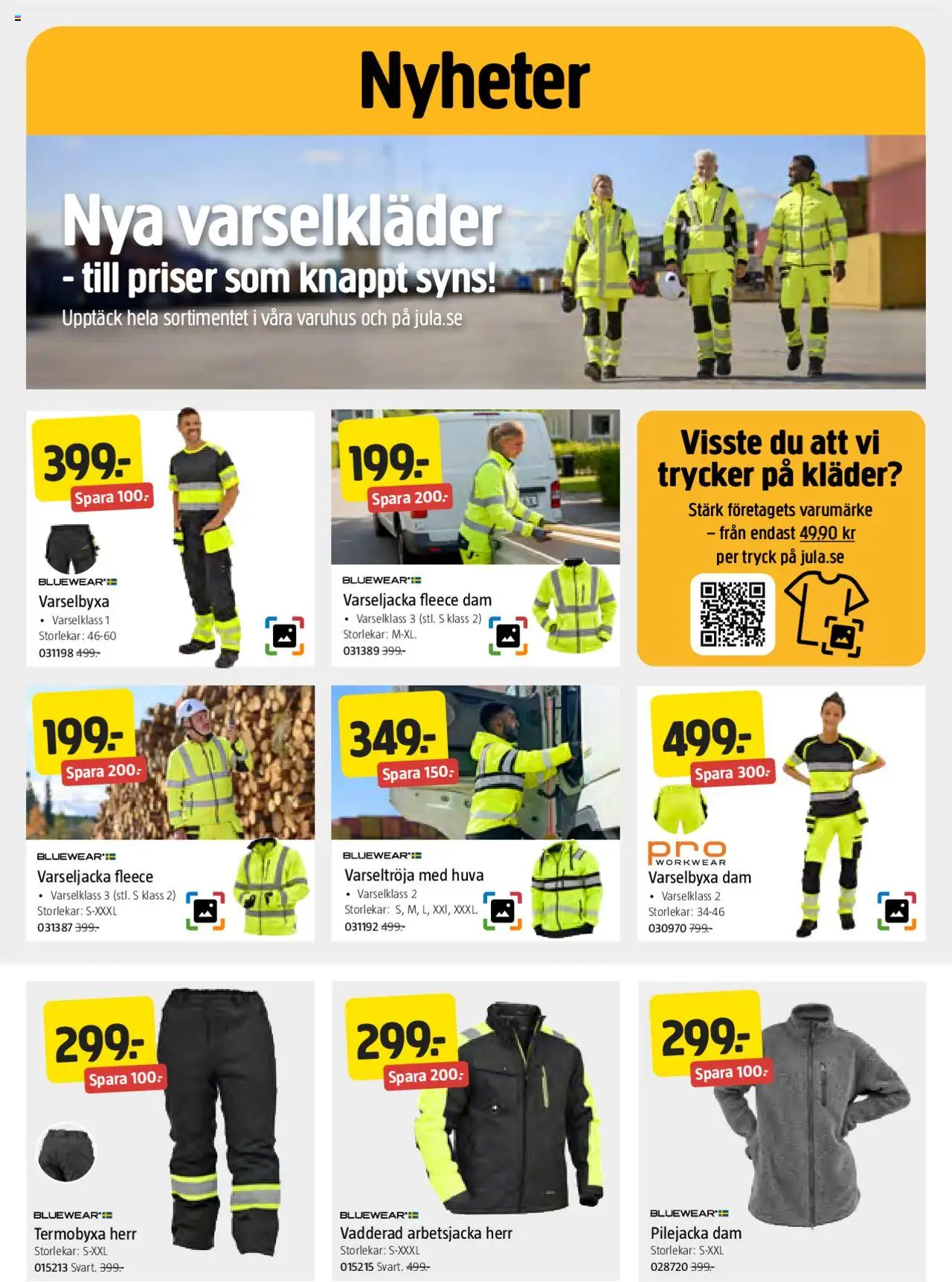 Jula reklamblad aktuell från 16.10.2025 | Sida: 5 | Produkter: Kläder
