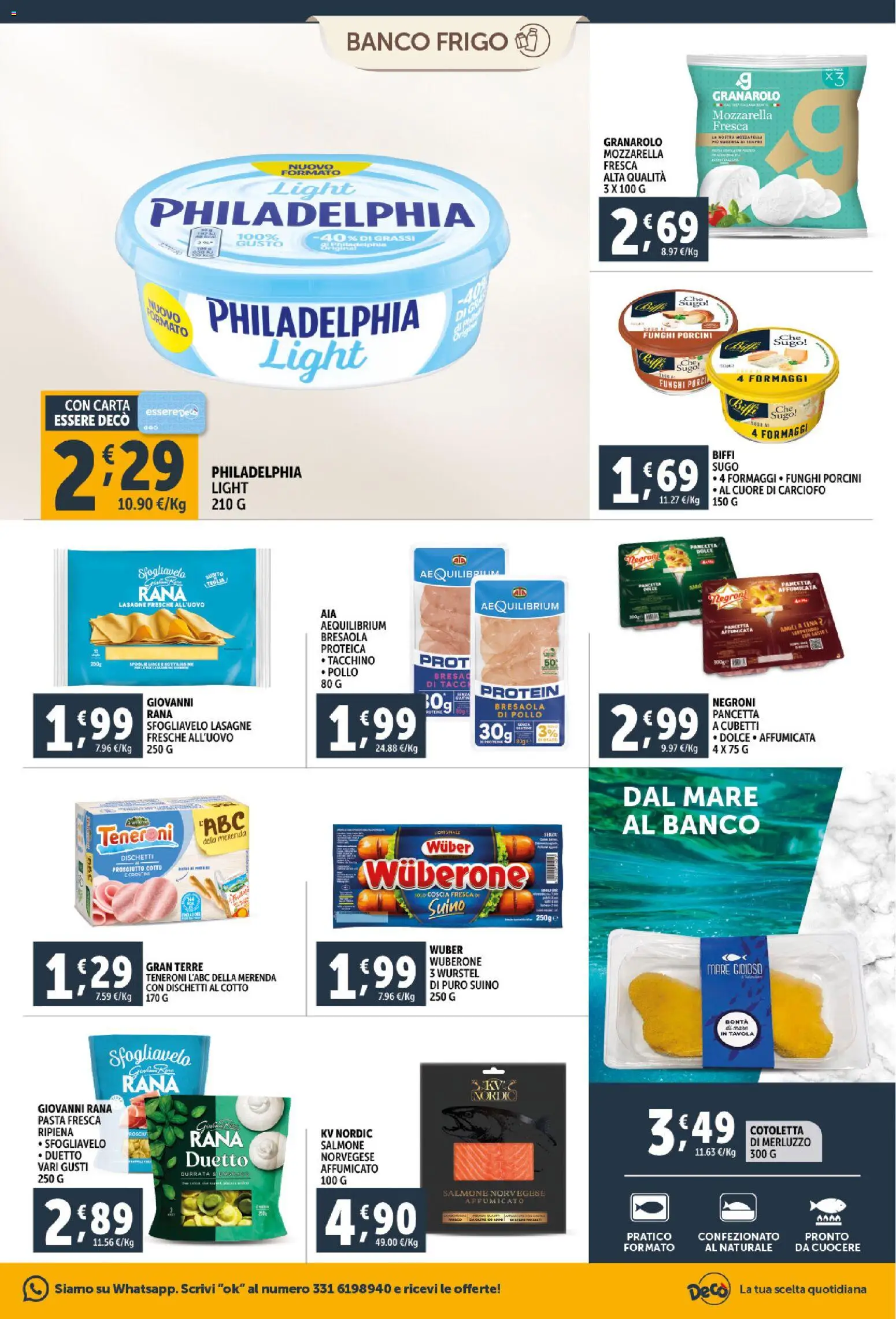 Volantino Decò del 06.03.2026 | Pagina: 11 | Prodotti: Prosciutto Cotto, Bresaola, Pancetta, Prosciutto