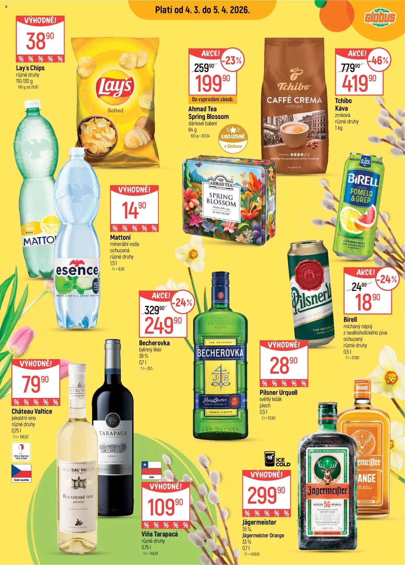Globus leták - Ostrava od 25.03.2026 | Strana: 15 | Produkty: Birell, Pilsner, Vitamíny, Becherovka