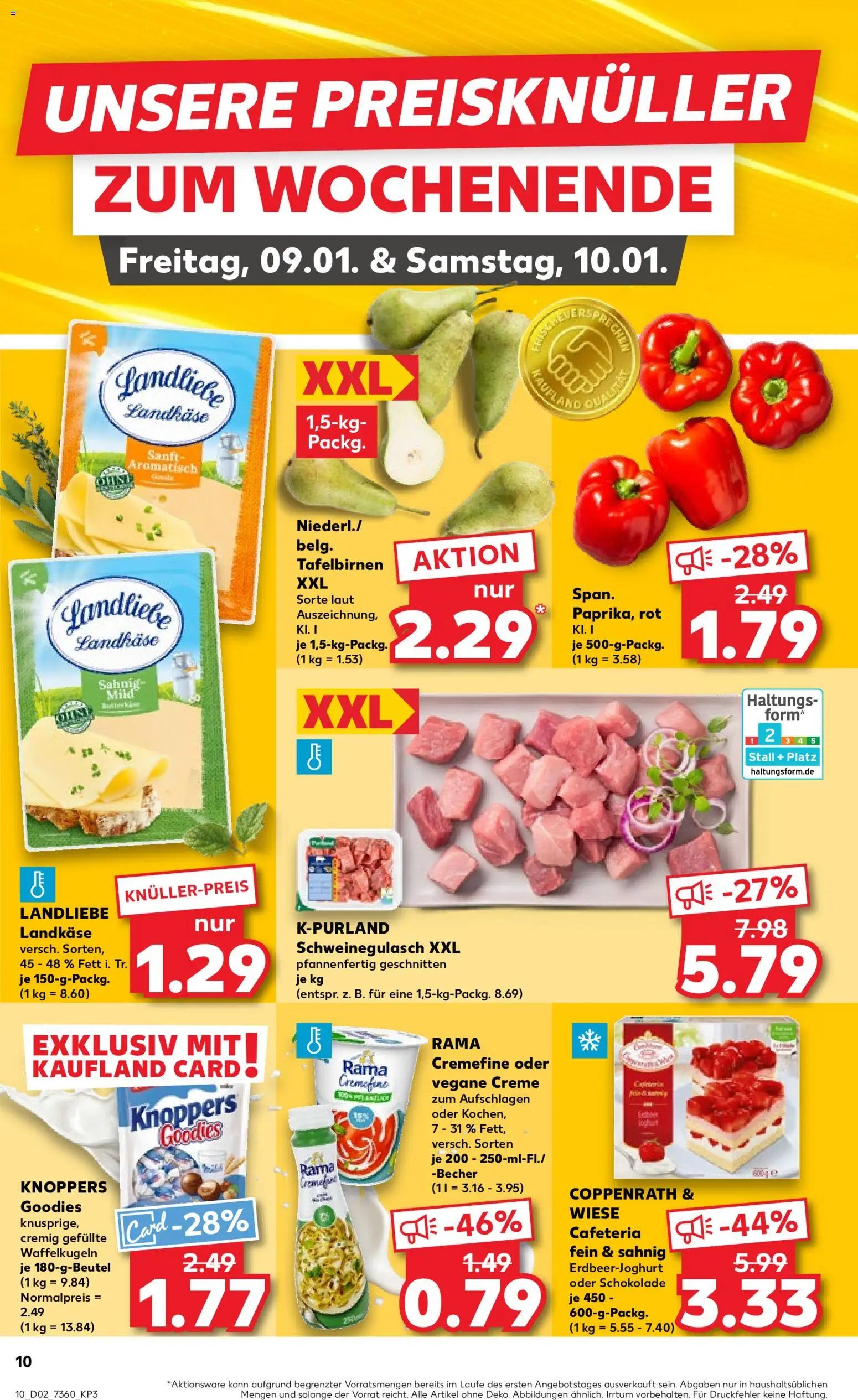 Kaufland Prospekt 	 – gültig ab 08.01.2026 | Seite: 10 | Produkte: Rama, Schokolade, Creme, Knoppers