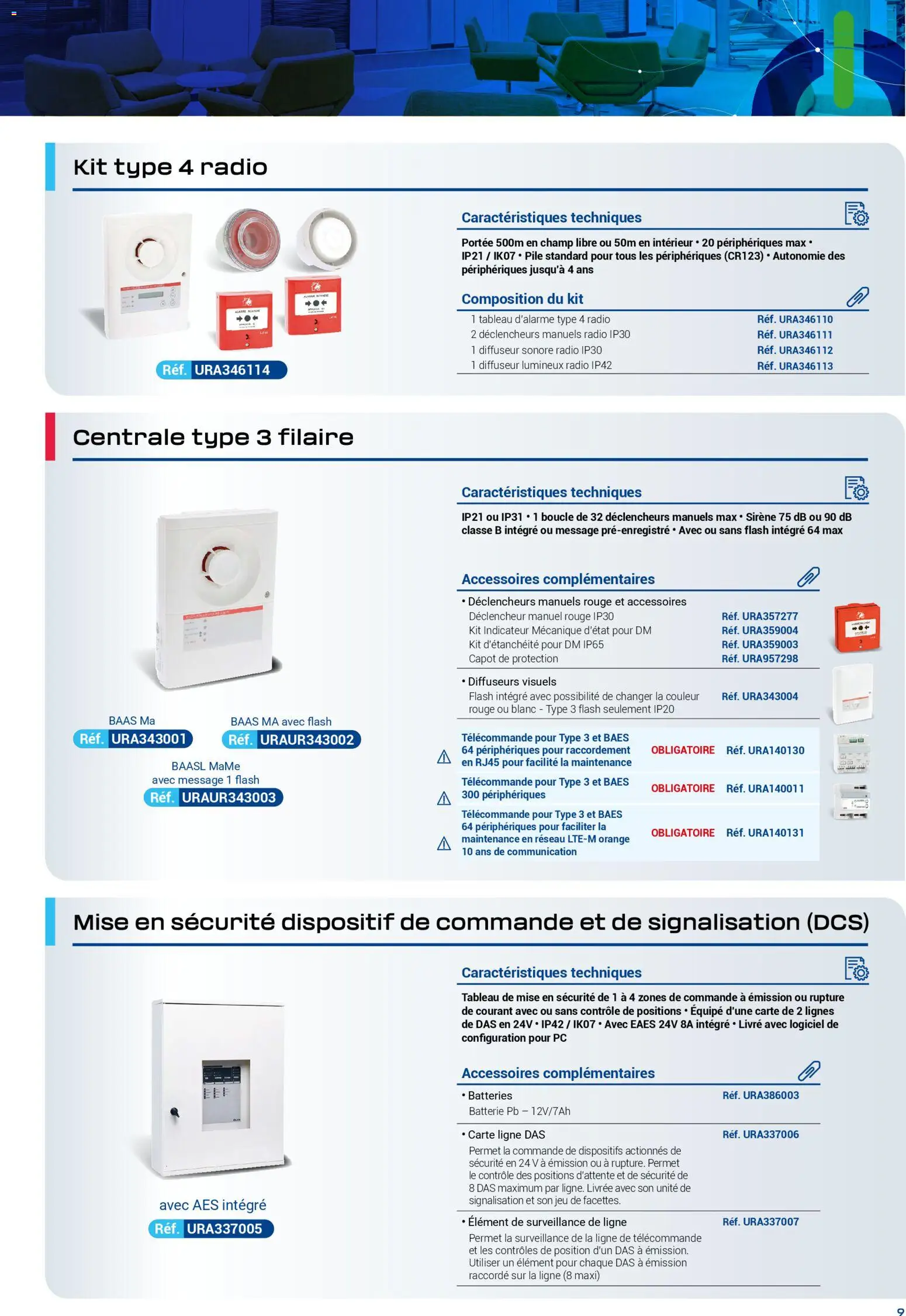 {H1} | Page: 9 | Produits: PC, Radio, Diffuseur, Batterie