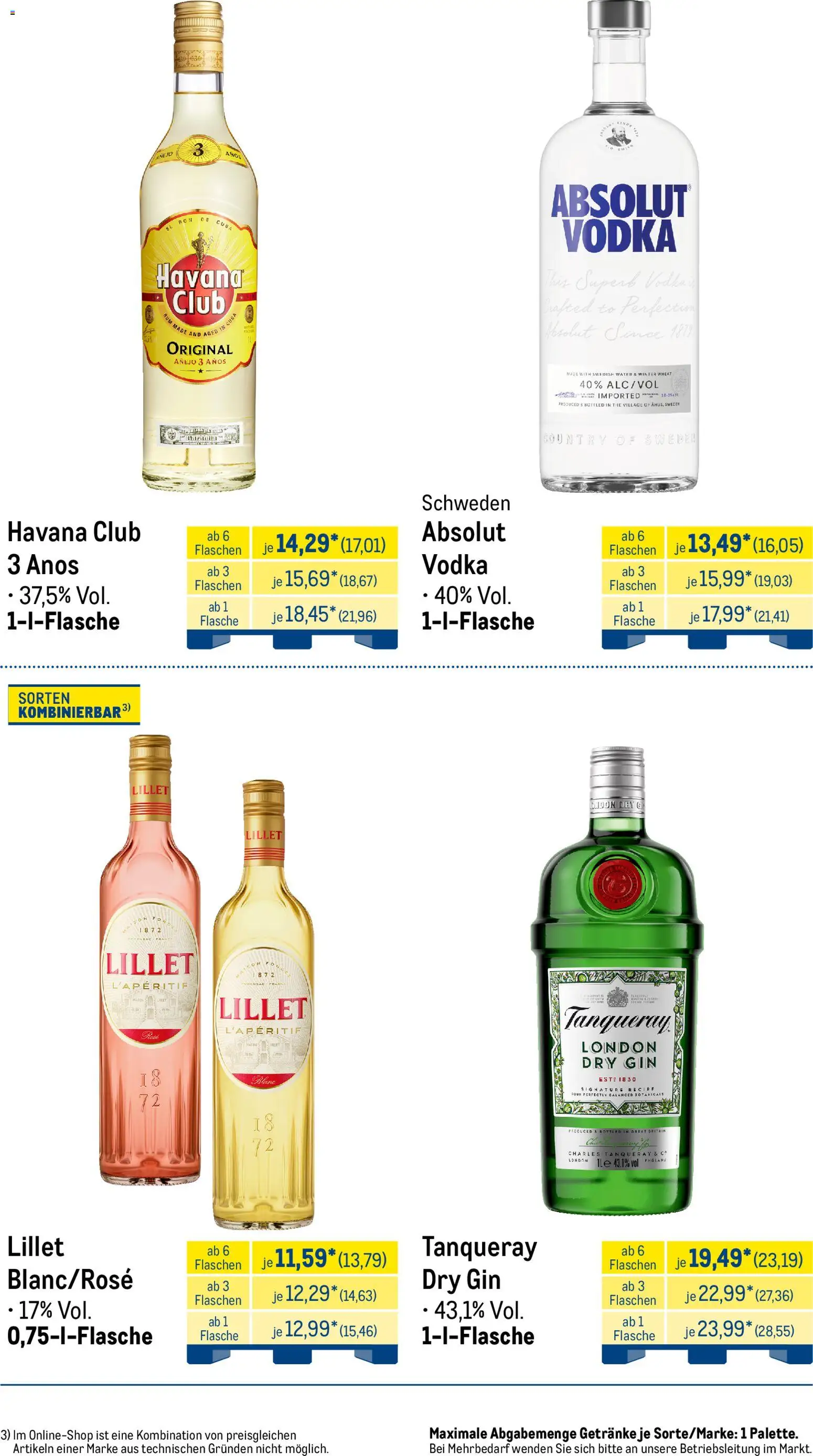 Metro Monats-Menü – gültig ab 01.03.2026 | Seite: 31 | Produkte: Havana club, Rum, Lillet, Gin