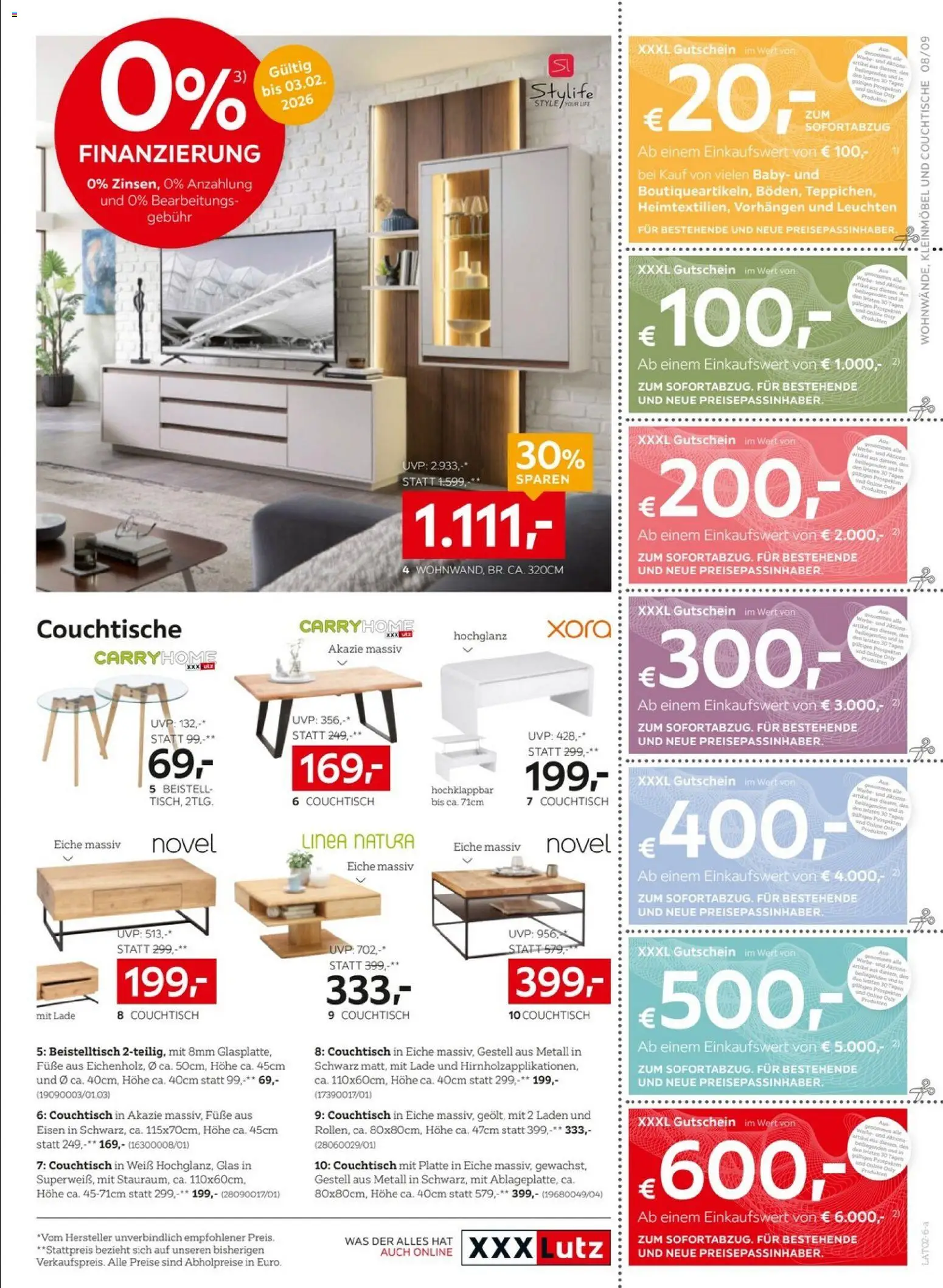XXXLutz Prospekt aktuell gültig ab 27.01.2026 | Seite: 9 | Produkte: Couchtisch