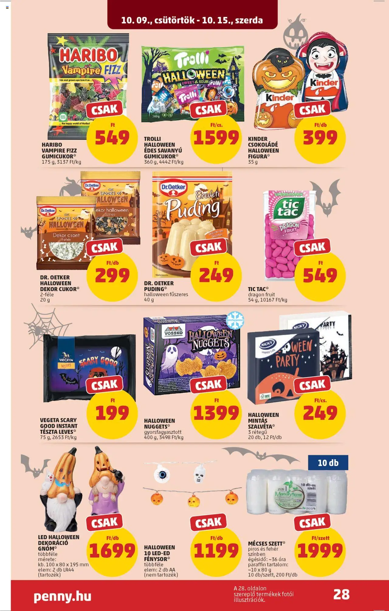 PENNY akciós ujság - amely érvényes a következő dátumtól: 09.10.2025 | Oldal: 32 | Termékek: Puding, Vegeta, Gumicukor, Tészta