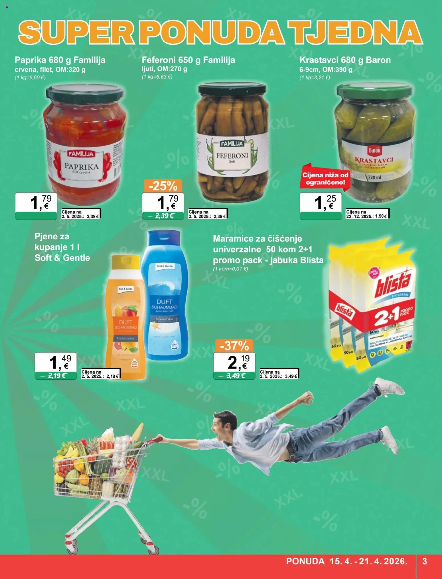 KTC katalog | vrijedi od 15.04.2026 | Stranica: 3 | Proizvodi: Paprika, Krastavci, Feferoni, Jabuka