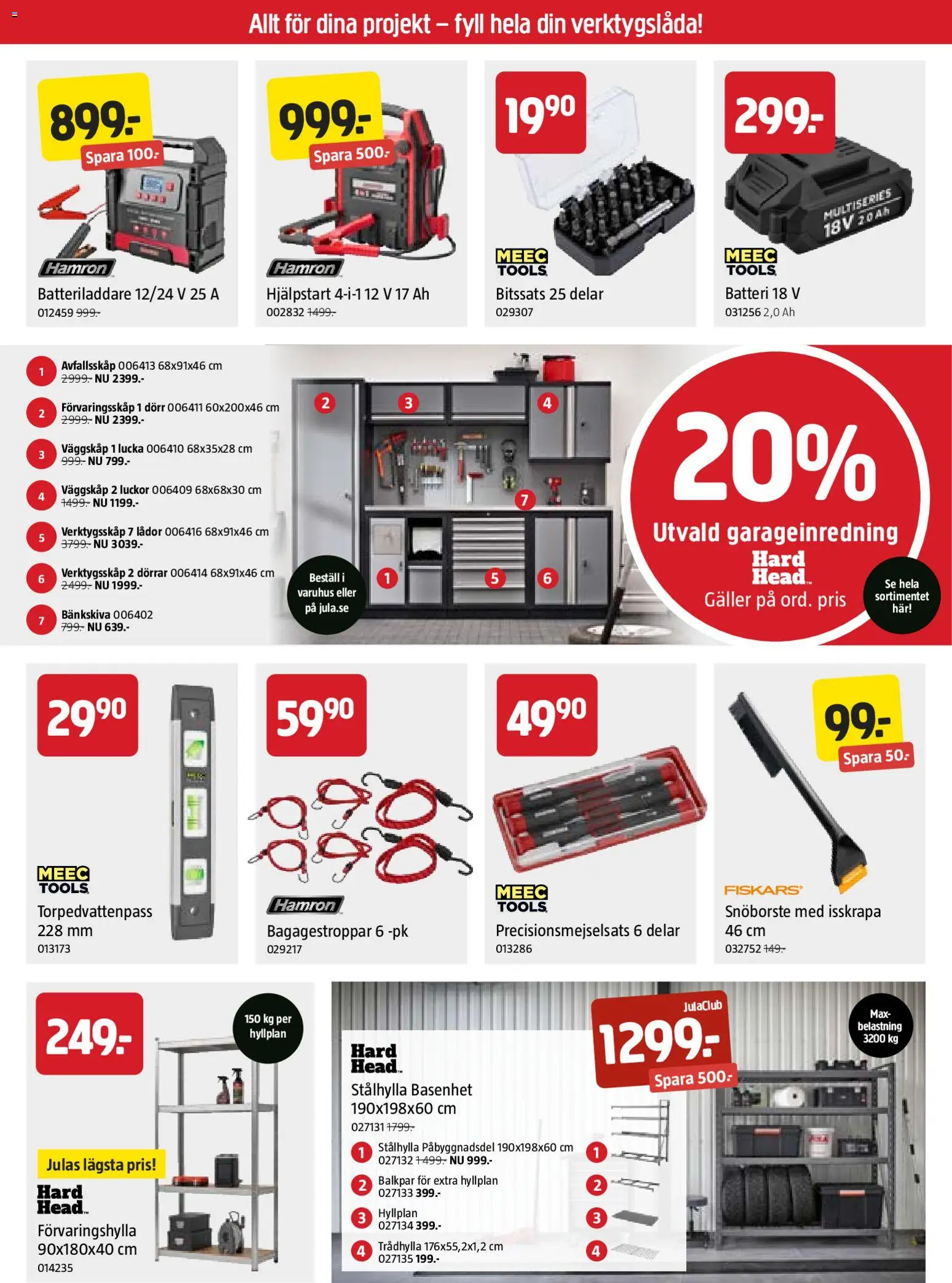 Jula reklamblad aktuell från 15.01.2026 | Sida: 4 | Produkter: Galler, Batteri